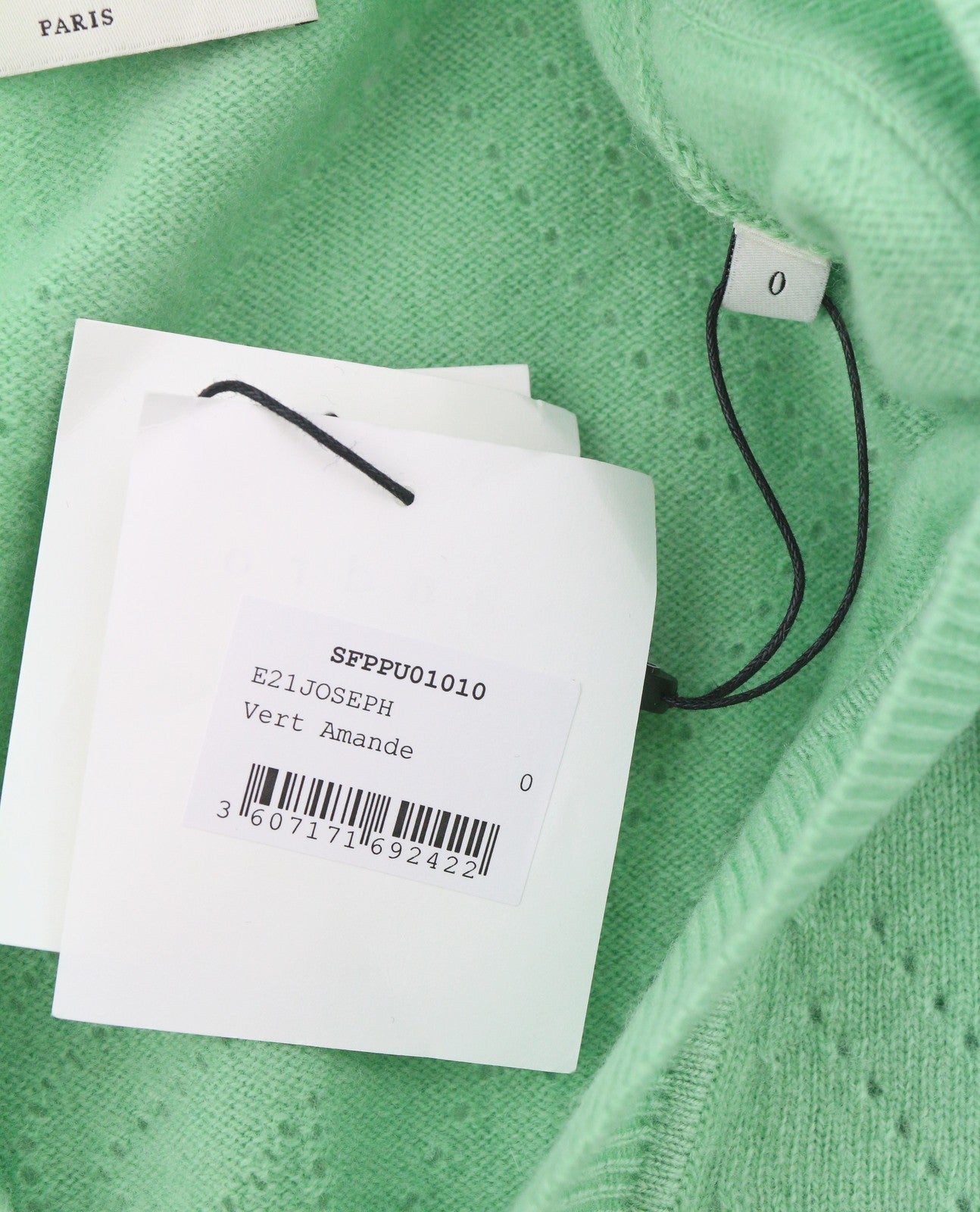 SANDRO Joseph Women Jumper 0 XS Green Wool Cashmere Knit Soft V-Neck RRP255