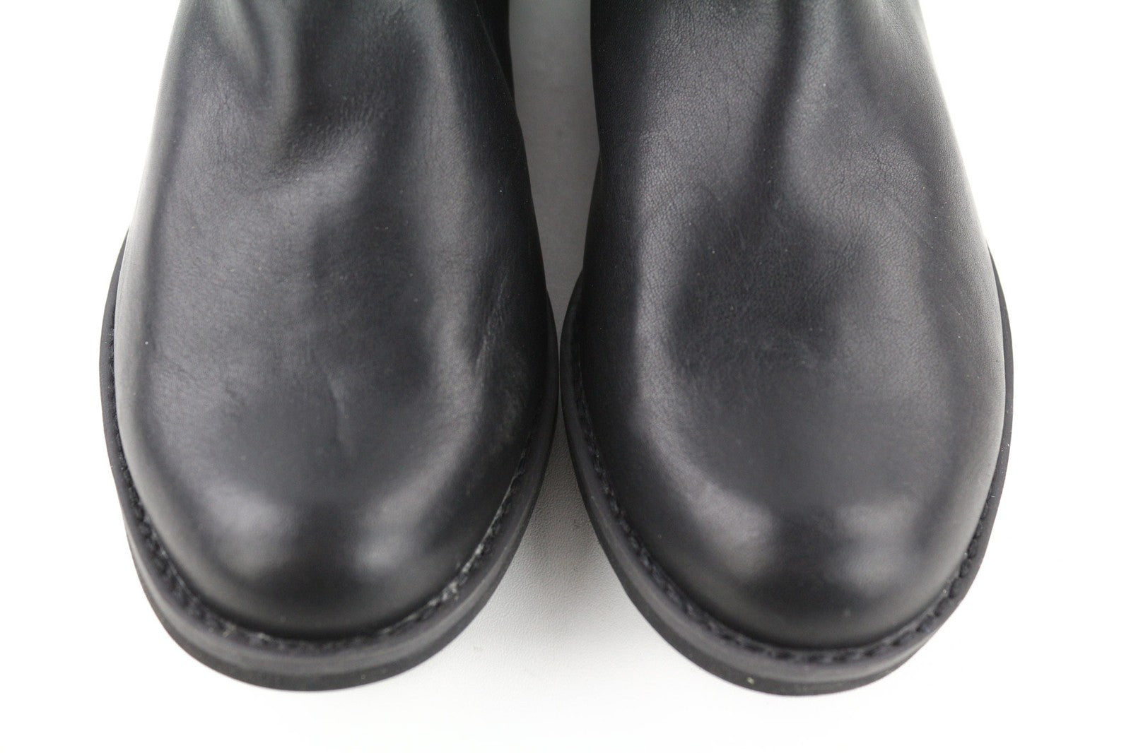 TIMBERLAND A1KHL Women's EU37.5 UK4.5 Black Leather Side Panel Boots Pull Tab