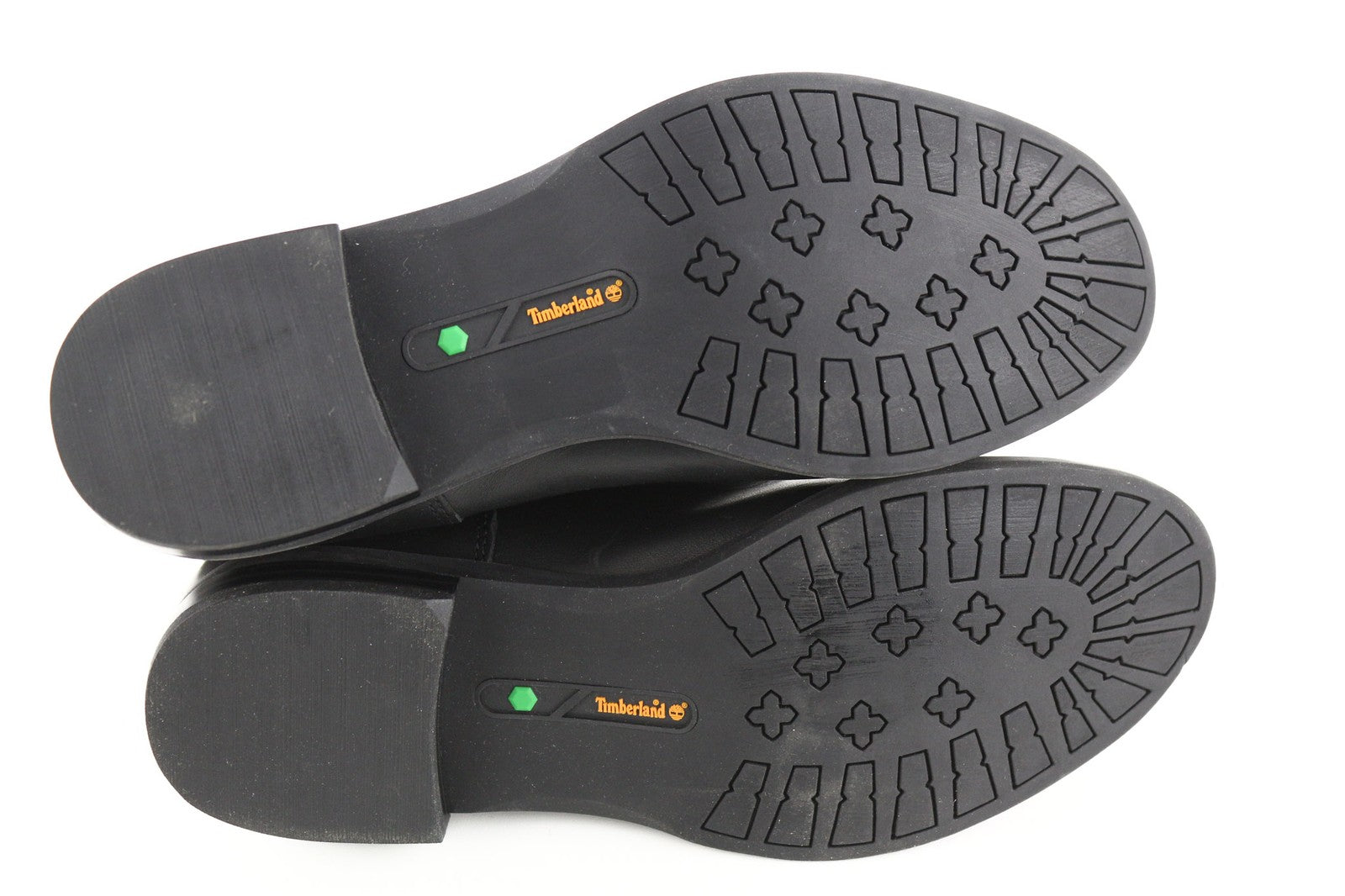 TIMBERLAND A1KHL Women's EU37.5 UK4.5 Black Leather Side Panel Boots Pull Tab