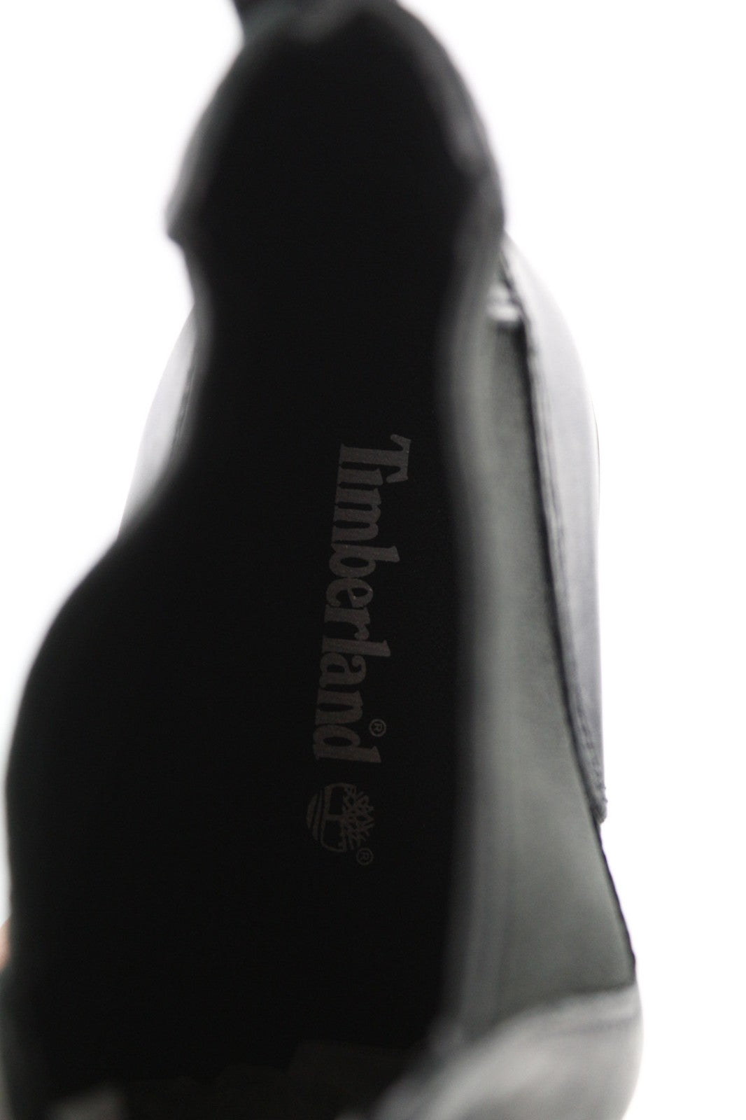 TIMBERLAND A1KHL Women's EU37.5 UK4.5 Black Leather Side Panel Boots Pull Tab