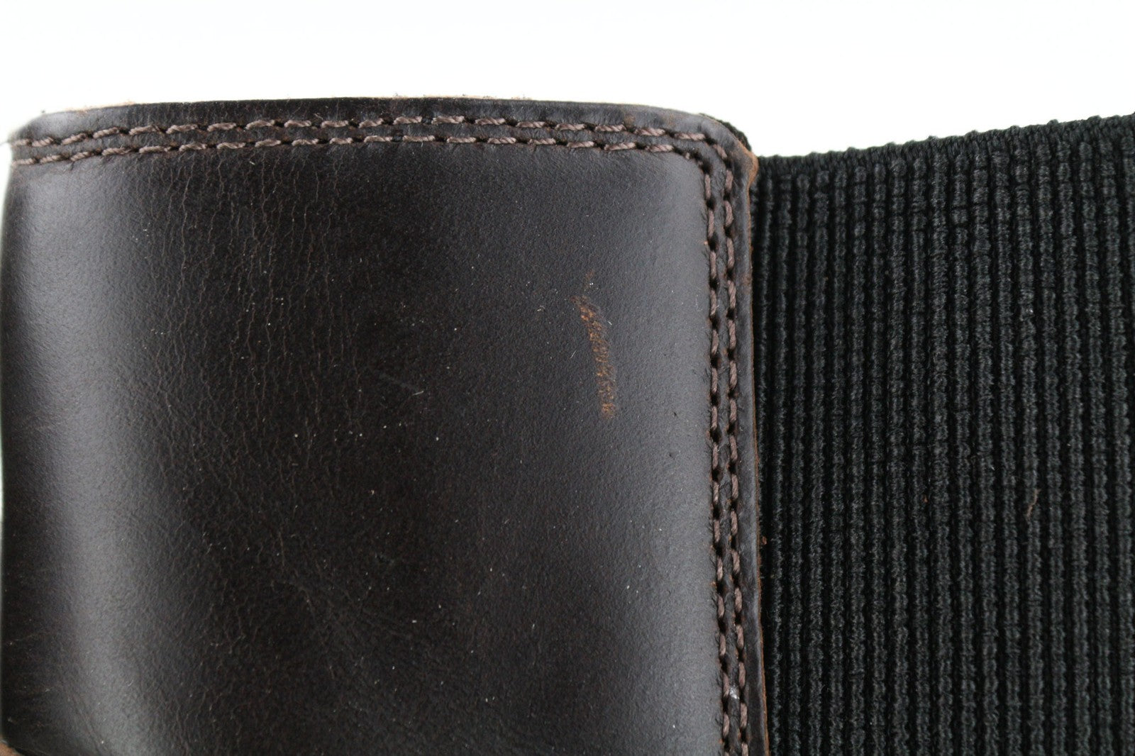 TIMBERLAND A2589 Women's EU37 UK4 Dark Leather ReBOTL Side Panel Boots Pull Tab