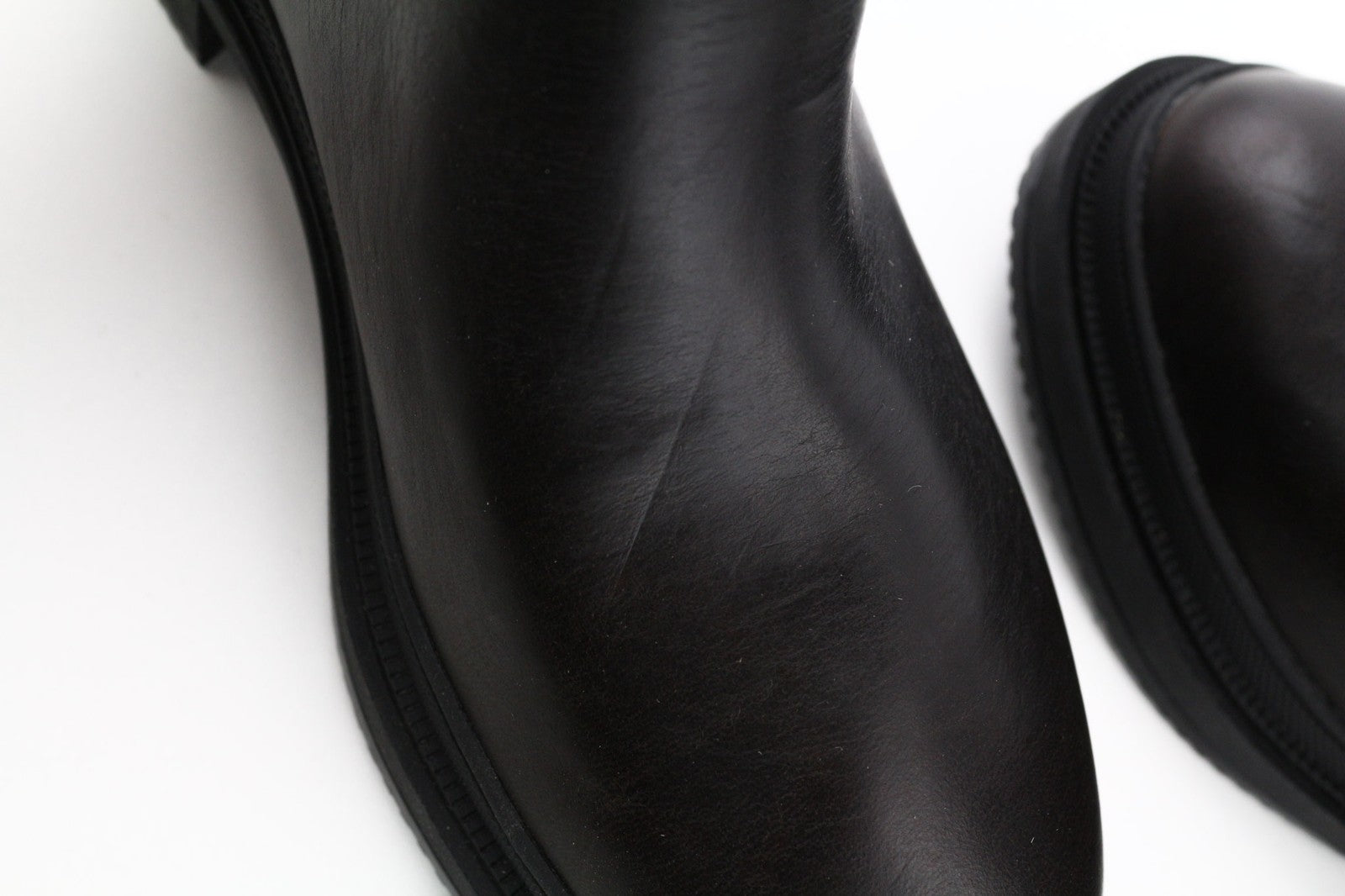 TIMBERLAND A2589 Women's EU37 UK4 Dark Leather ReBOTL Side Panel Boots Pull Tab