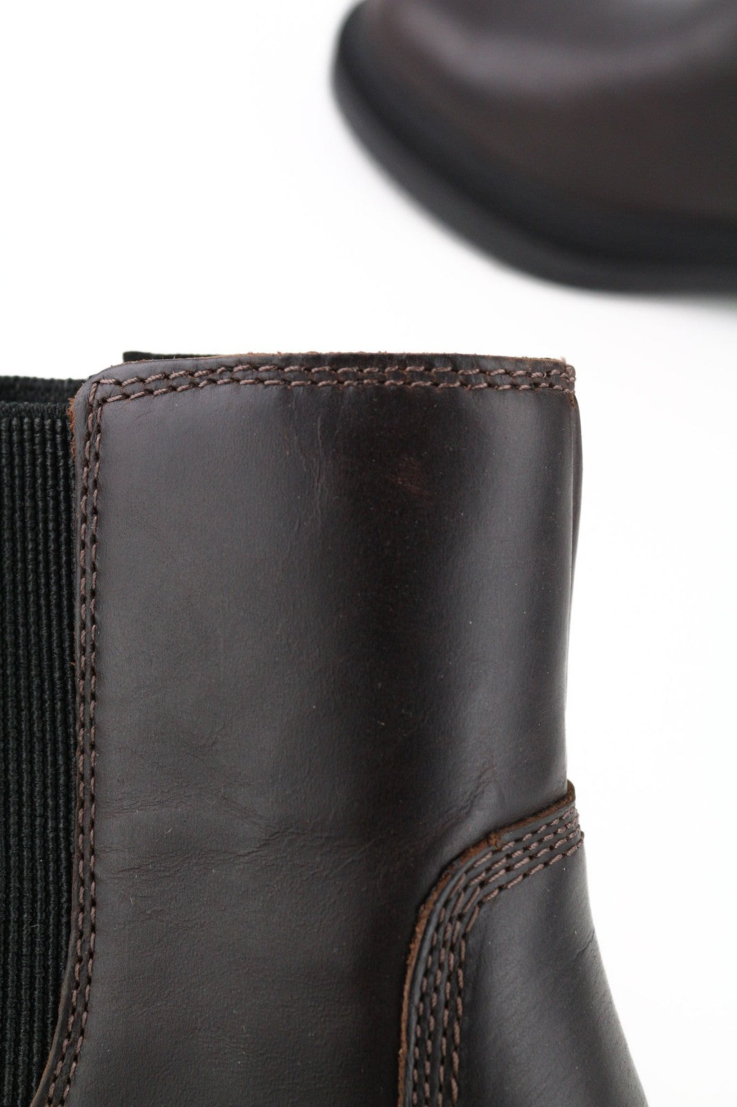 TIMBERLAND A2589 Women's EU37 UK4 Dark Leather ReBOTL Side Panel Boots Pull Tab