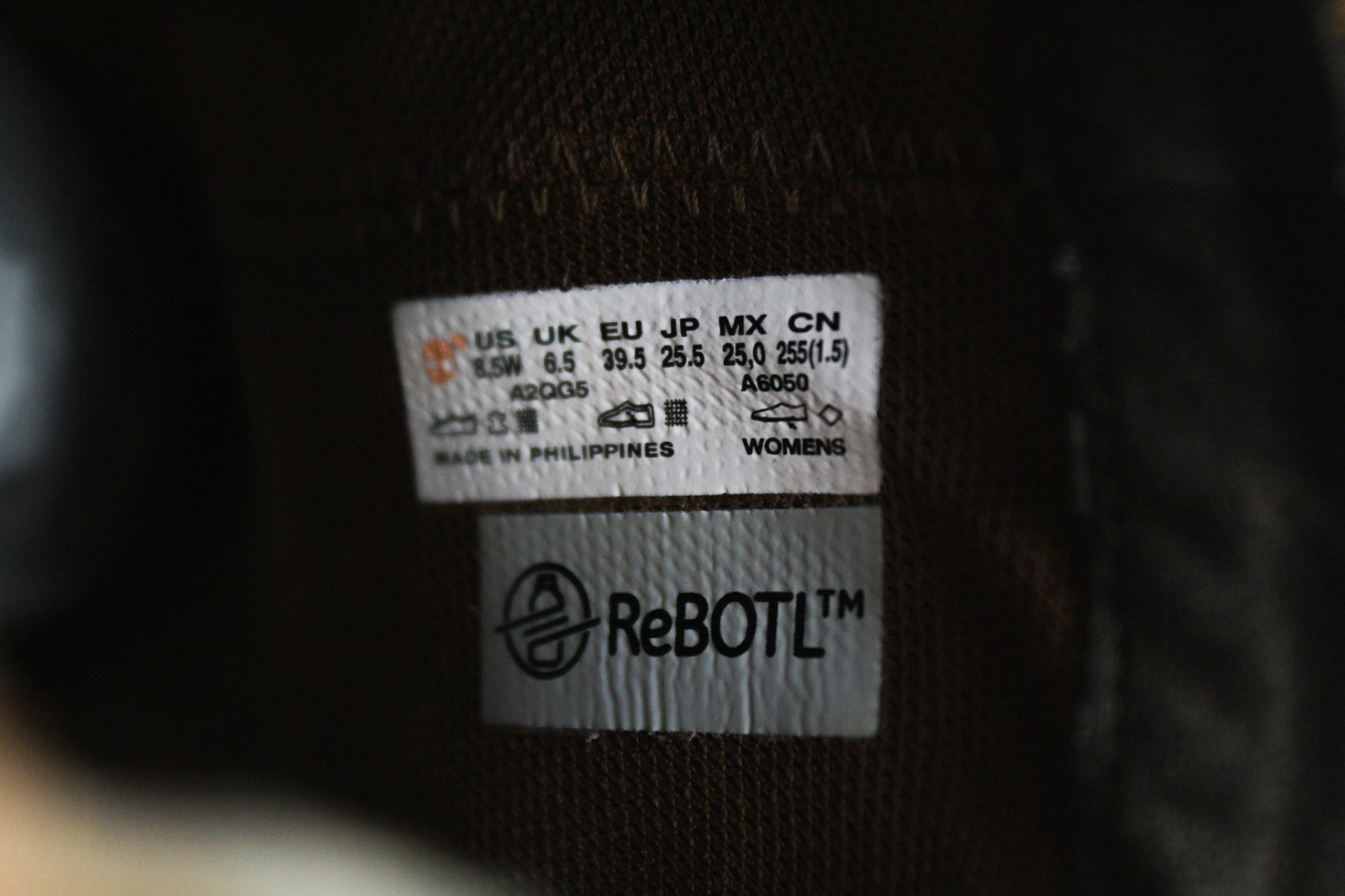 TIMBERLAND A2QG5 Women's EU39.5 3UK6.5 Leather  Side Panel ReBOTL Boots Black