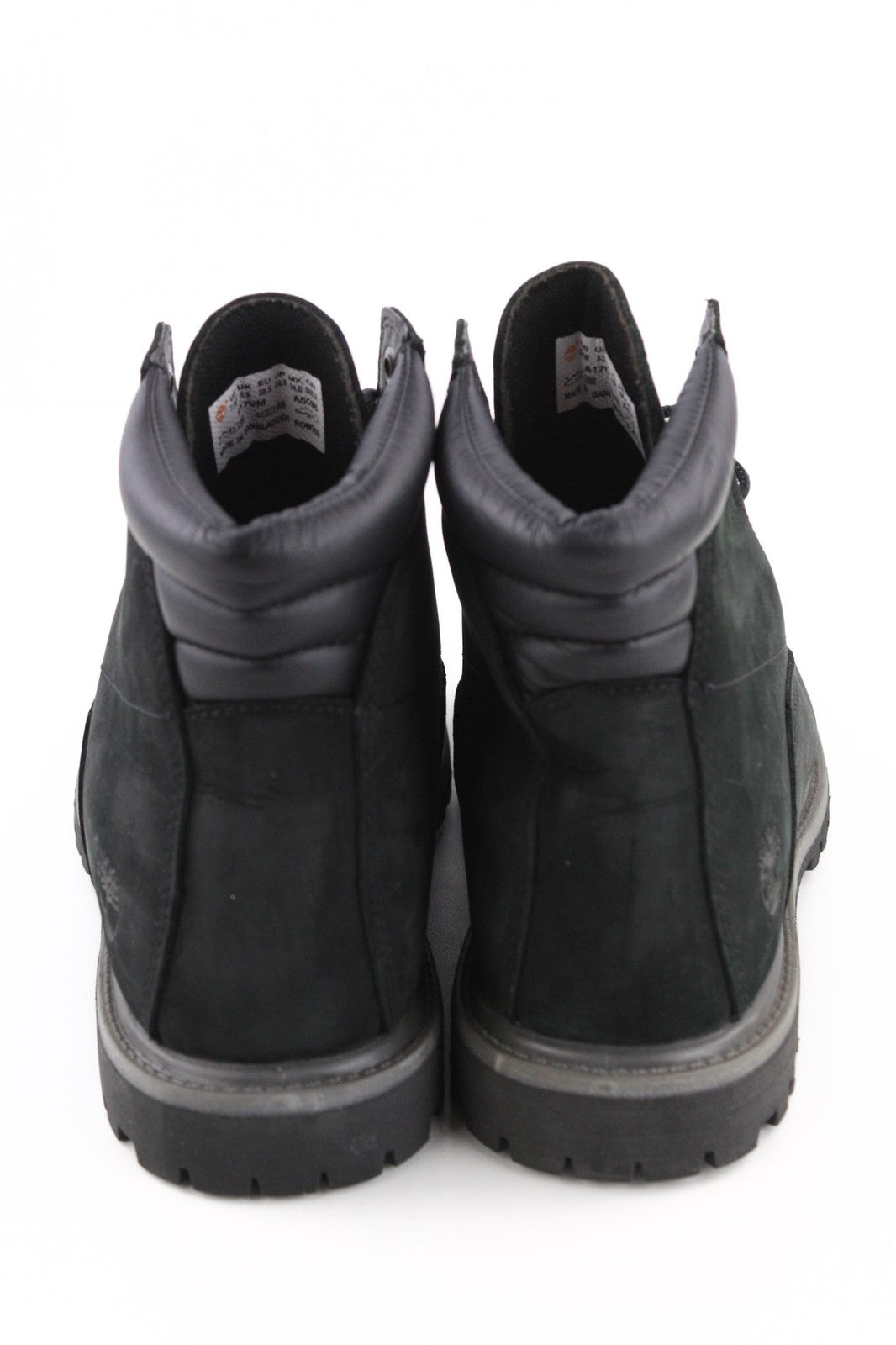 TIMBERLAND A17VM Women's EU38.5 UK5.5 Black Leather Lace Up Waterproof Boots