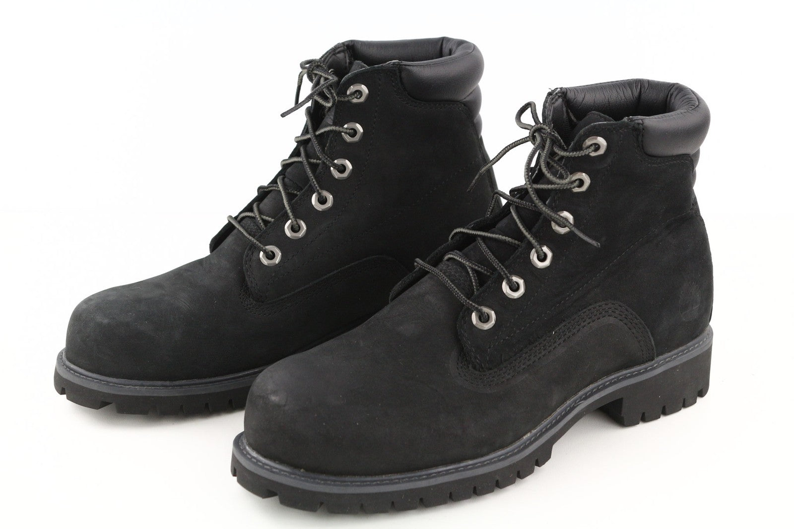 TIMBERLAND 6939R Men's EU41 UK7 Black Leather High-Top Boots Lace Up Round Toe