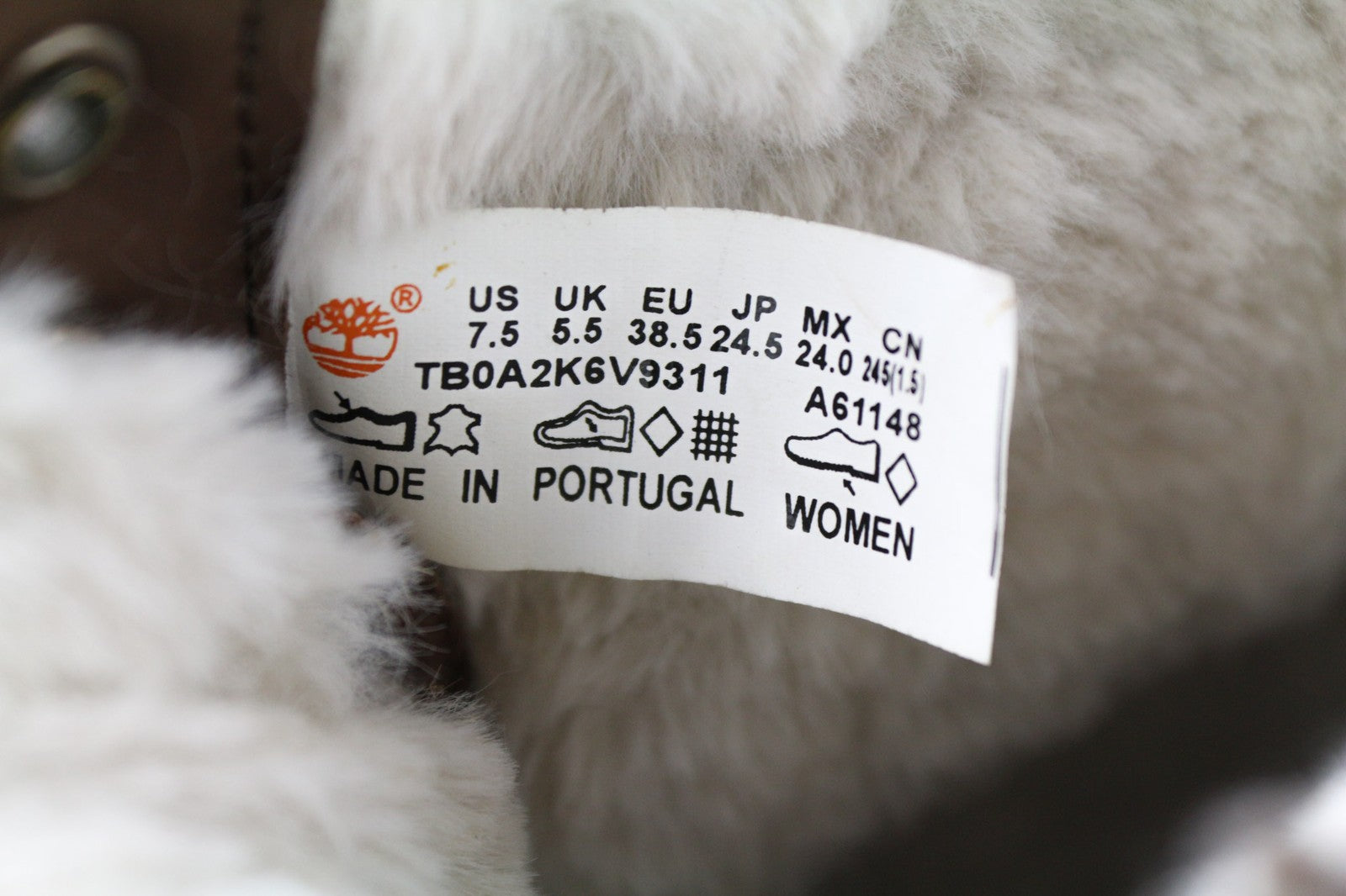 TIMBERLAND A61148 Women's EU38.5 UK5.5 Black Winter Waterproof Leather Boots