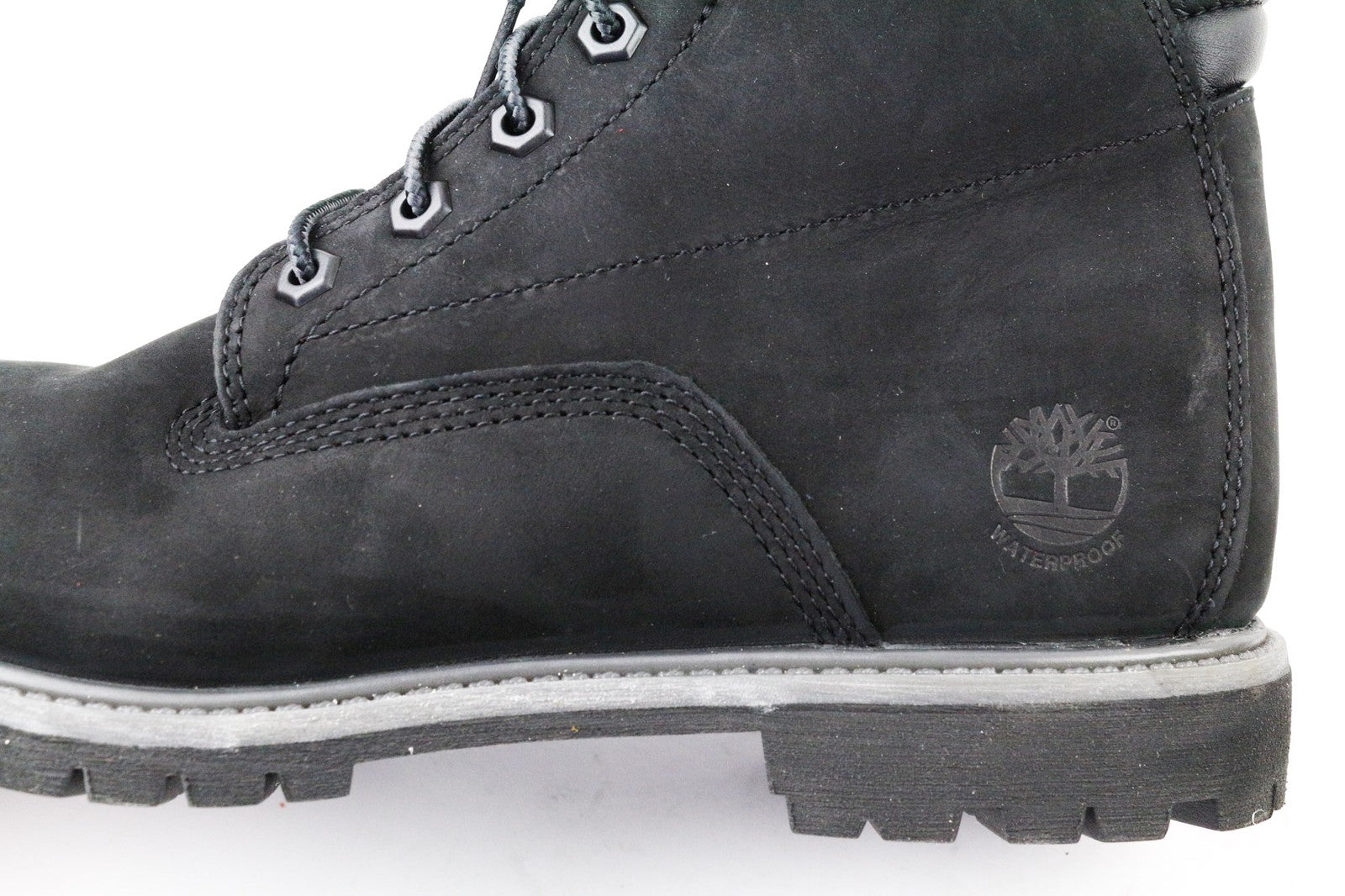 TIMBERLAND A17VM Women's EU41 UK7.5 Black Waterproof Lace Up Leather Boots
