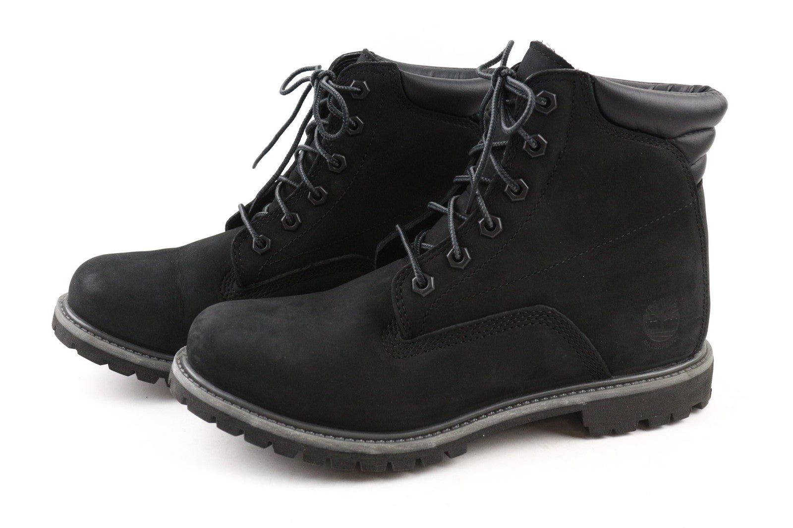 TIMBERLAND A17VM Women's EU41 UK7.5 Black Waterproof Lace Up Leather Boots