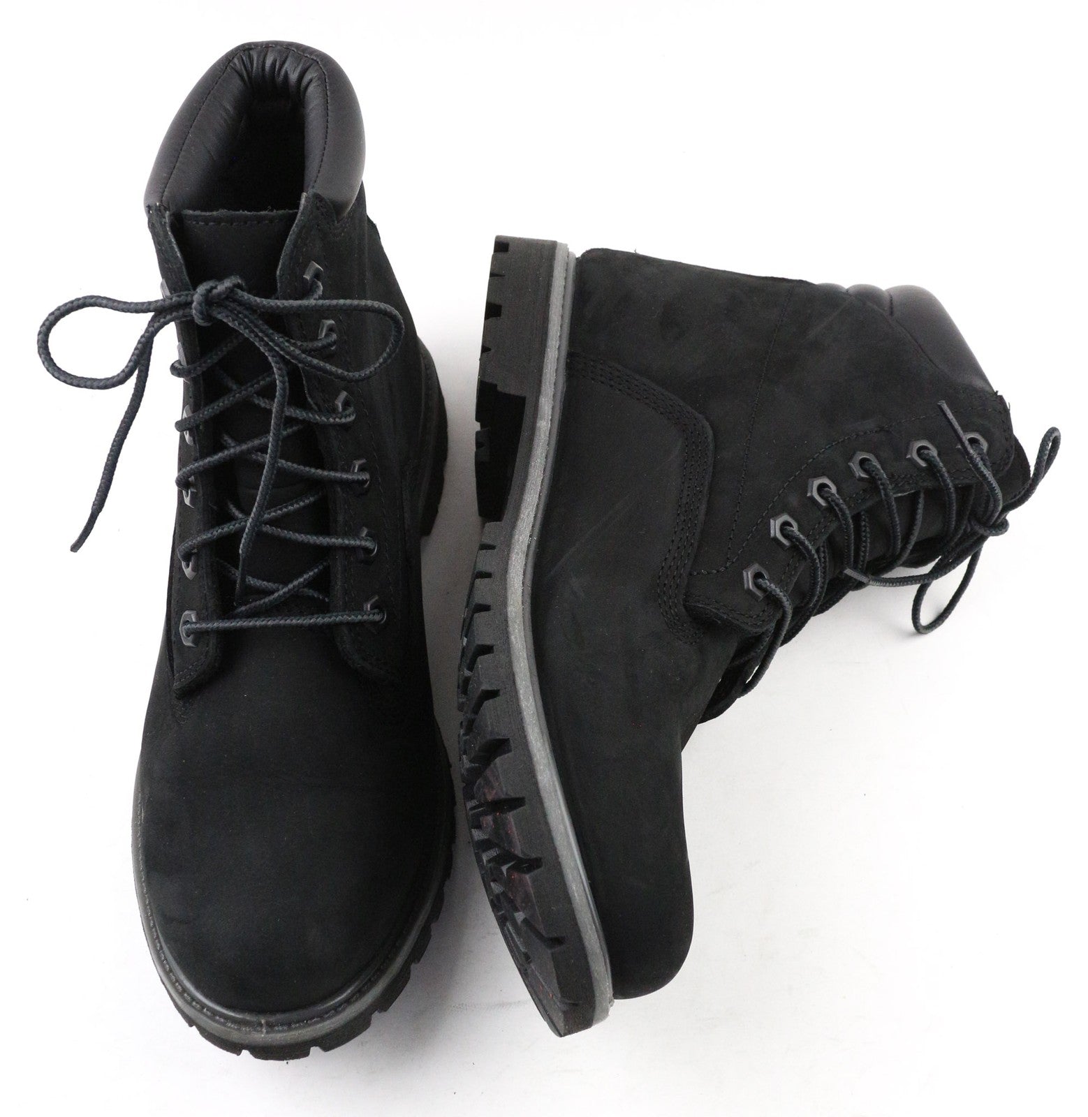 TIMBERLAND A17VM Women's EU41 UK7.5 Black Waterproof Lace Up Leather Boots