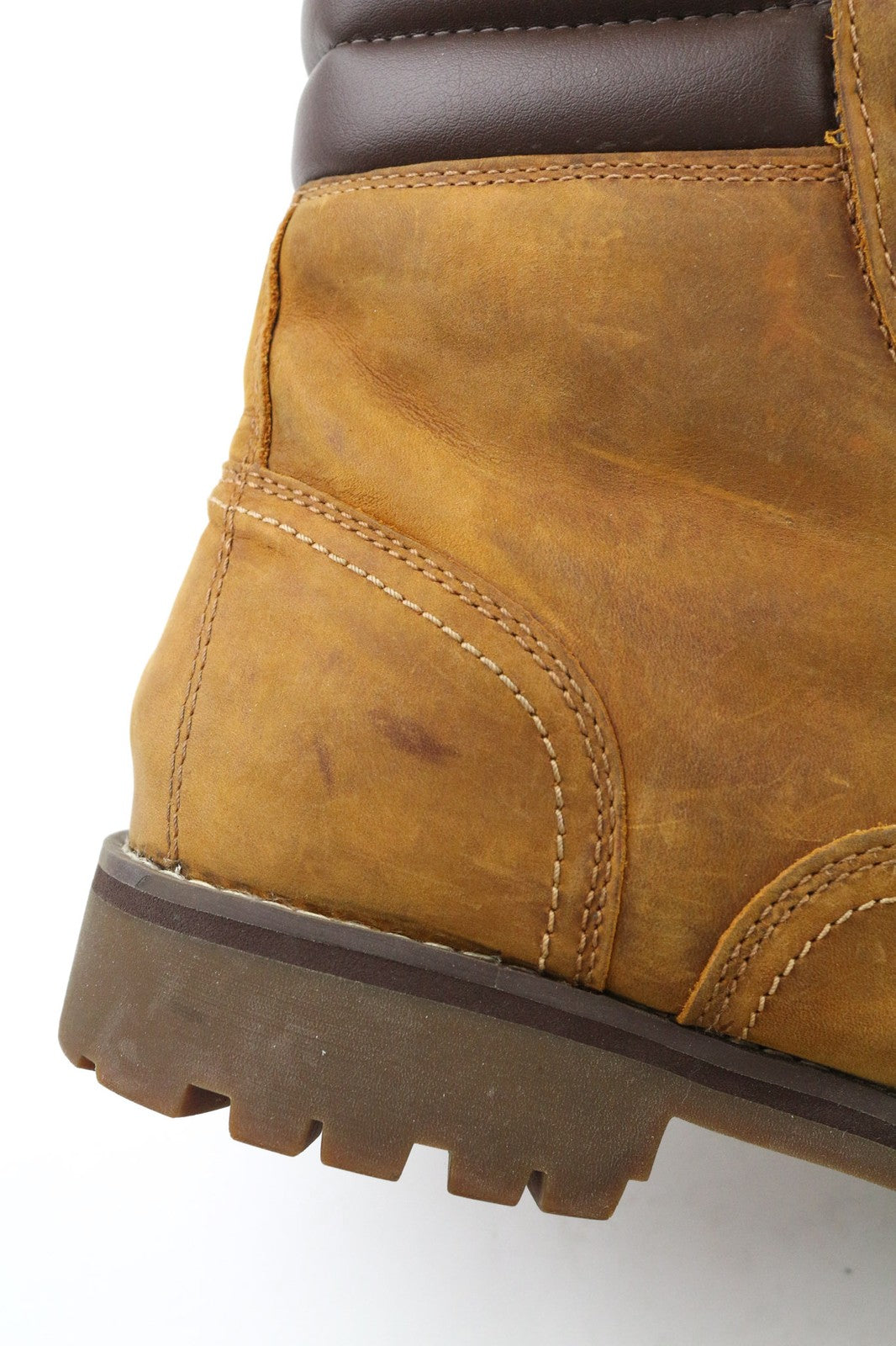 TIMBERLAND A17CK Men's EU42 UK8 Brown Leather Lace Up Ortholite Waterproof