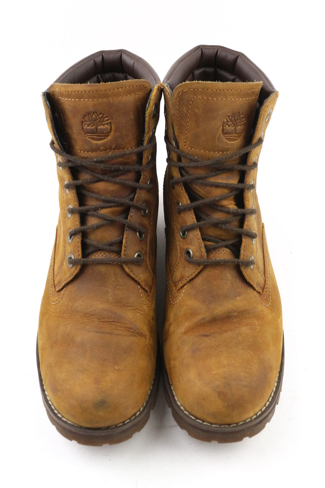 TIMBERLAND A17CK Men's EU42 UK8 Brown Leather Lace Up Ortholite Waterproof