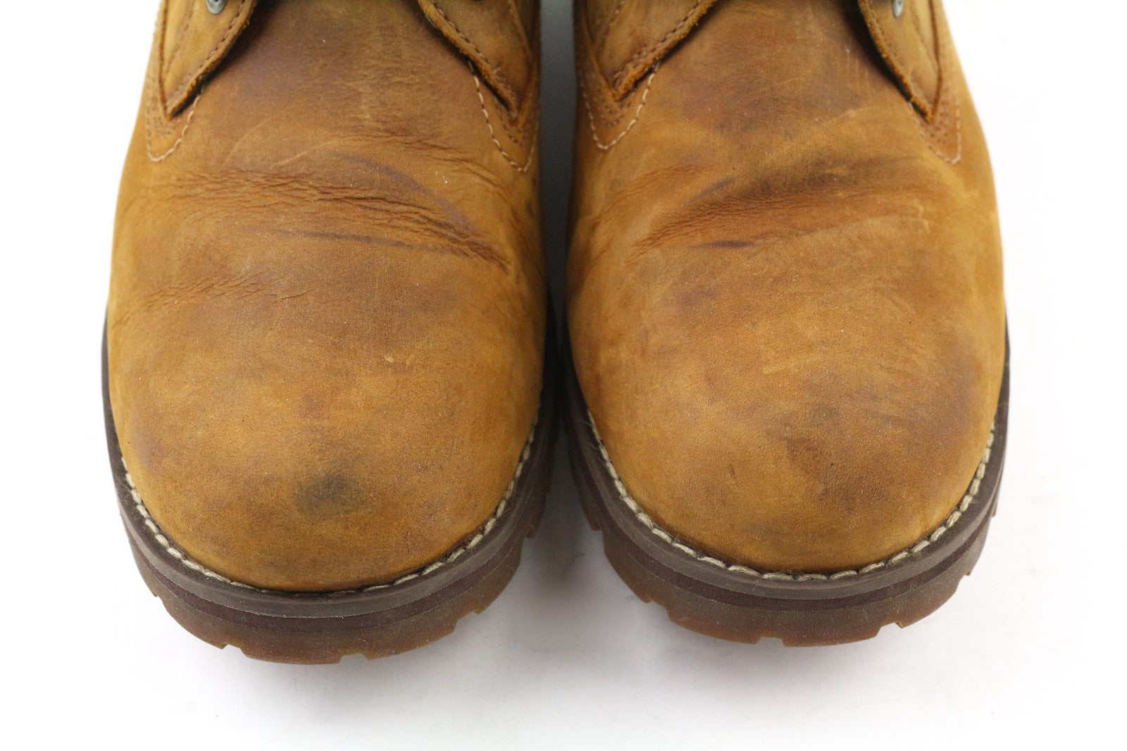 TIMBERLAND A17CK Men's EU42 UK8 Brown Leather Lace Up Ortholite Waterproof