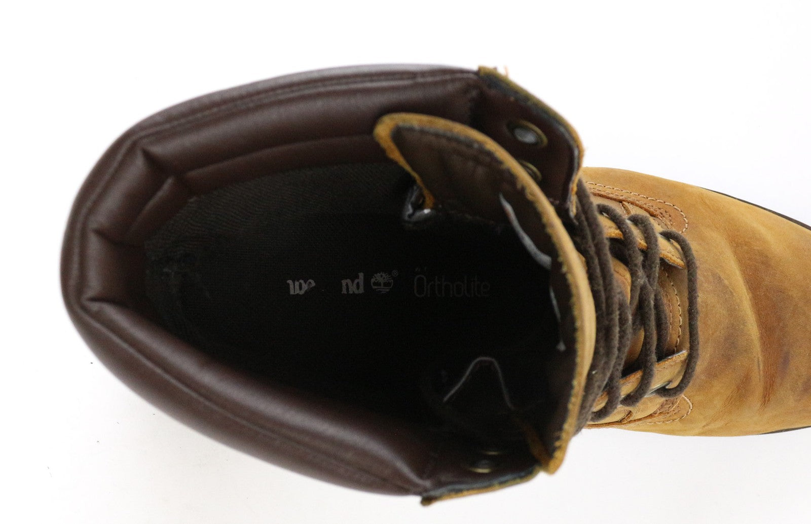 TIMBERLAND A17CK Men's EU42 UK8 Brown Leather Lace Up Ortholite Waterproof