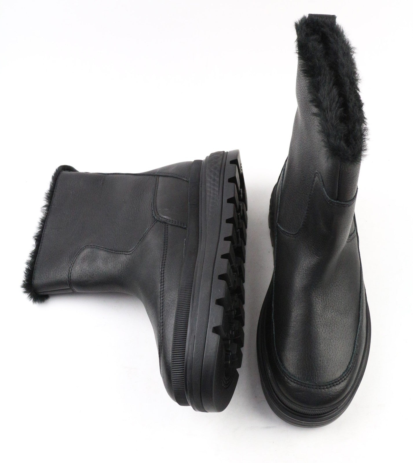 TIMBERLAND A2JRF Women's EU37 UK4 Black Slip-On Waterproof Leather High Shoes