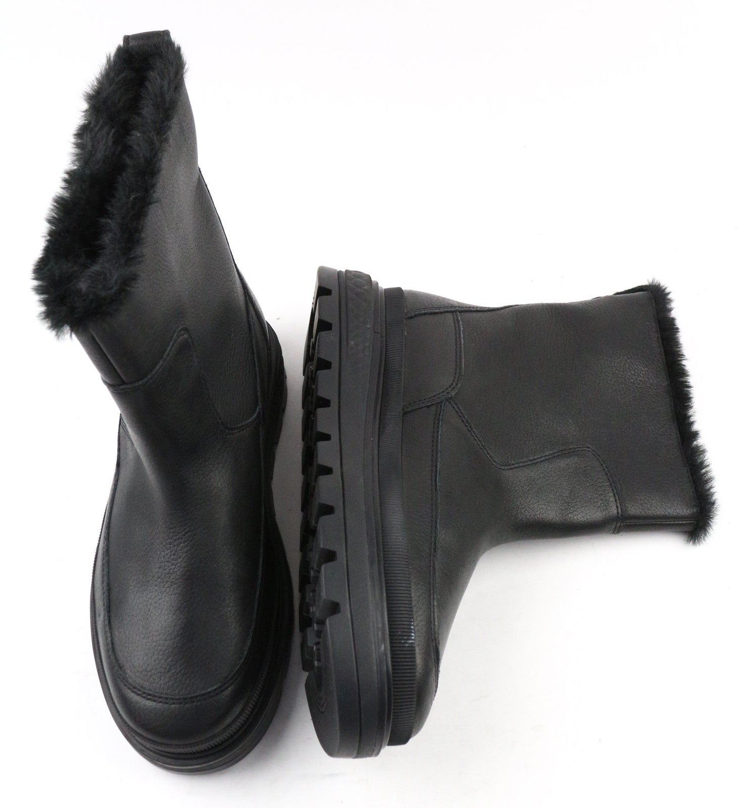 TIMBERLAND A2JRF Women's EU37 UK4 Black Slip-On Waterproof Leather High Shoes