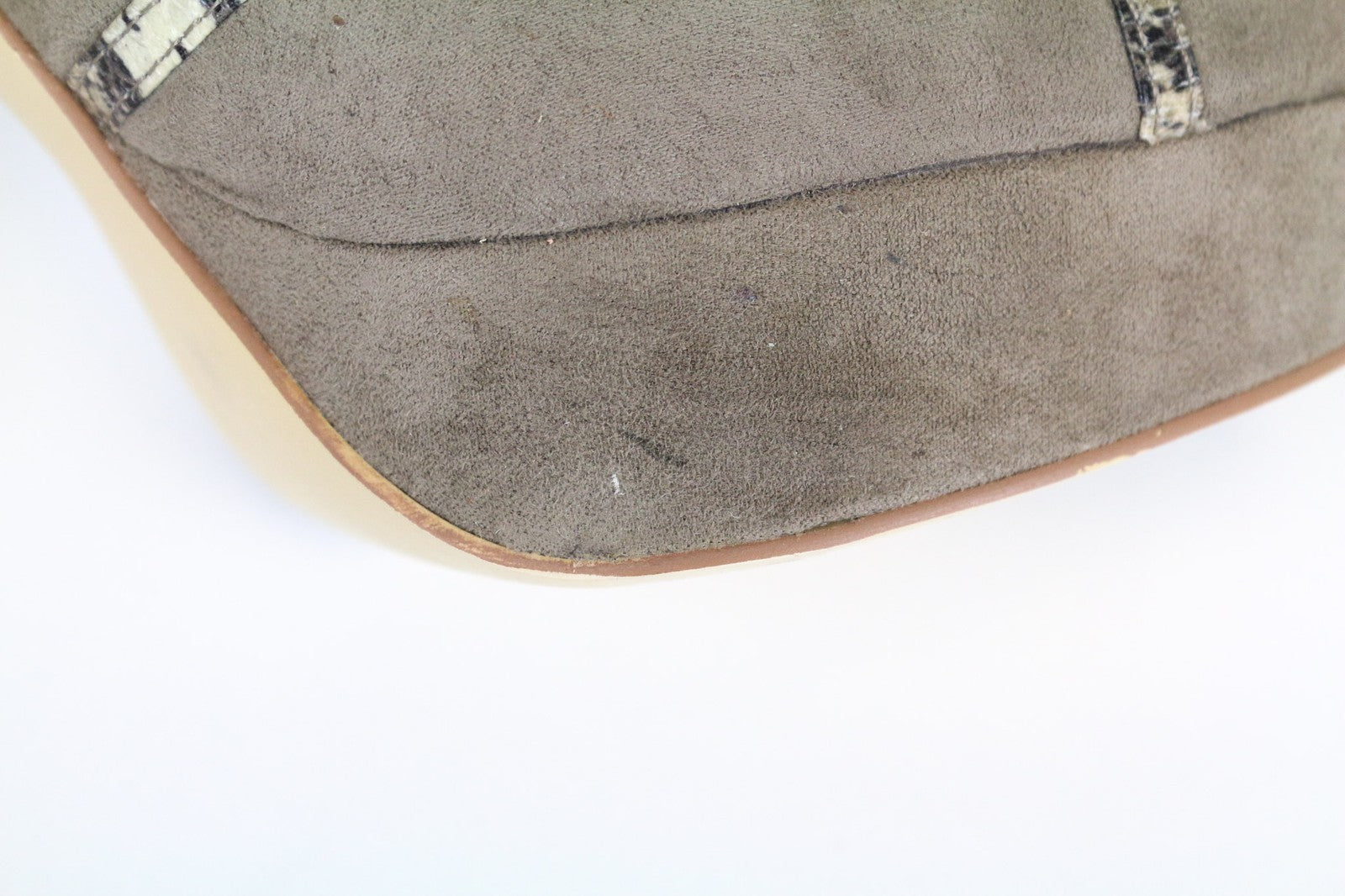 ALBERTO MORETTI Women's Beige Suede Heels EU39 Snake Pattern Leather High Shoes