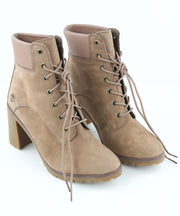 TIMBERLAND A24ZY Women's EU38.5 UK5.5 Black Leather ReBOTL Ortholite Heel Boots