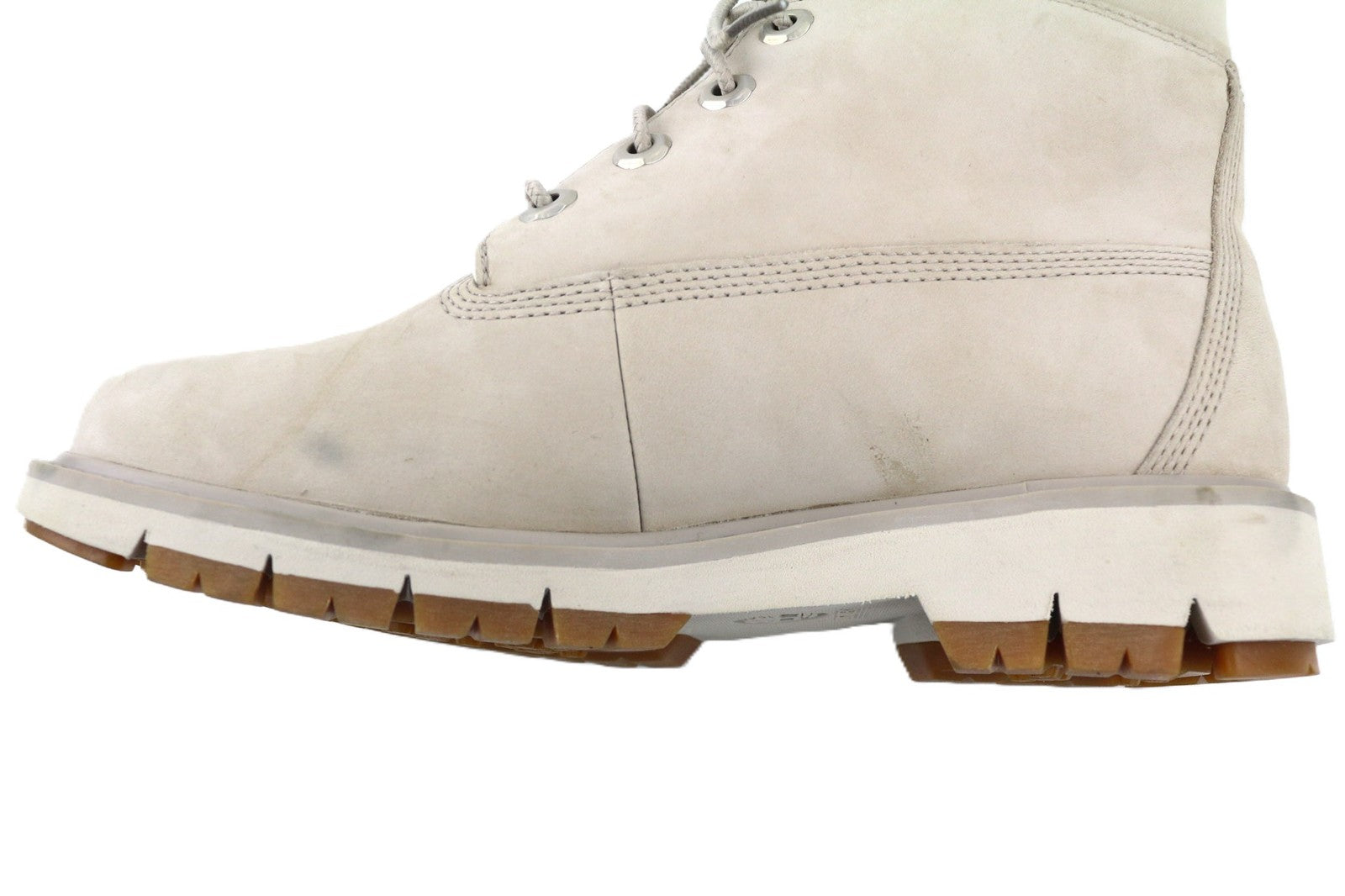 TIMBERLAND A2EES-A5246 Women's EU37.5/38 Light Grey Genuine Leather High-Top