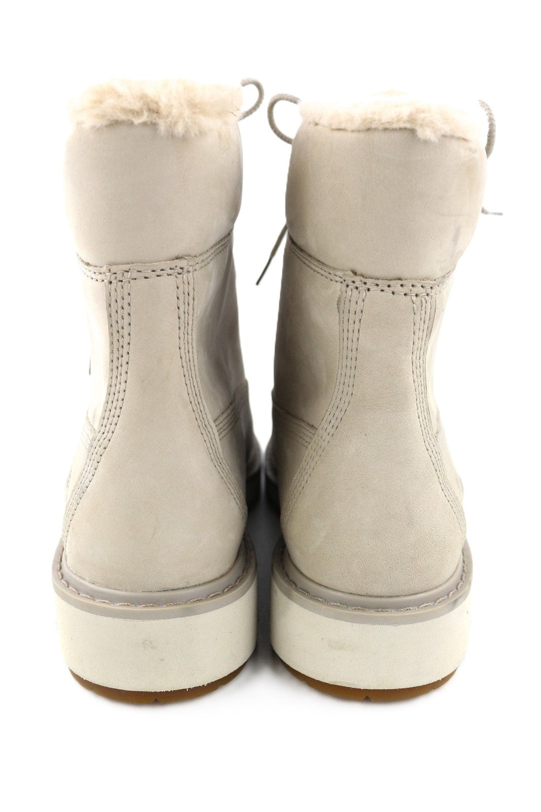 TIMBERLAND A2EES-A5246 Women's EU37.5/38 Light Grey Genuine Leather High-Top