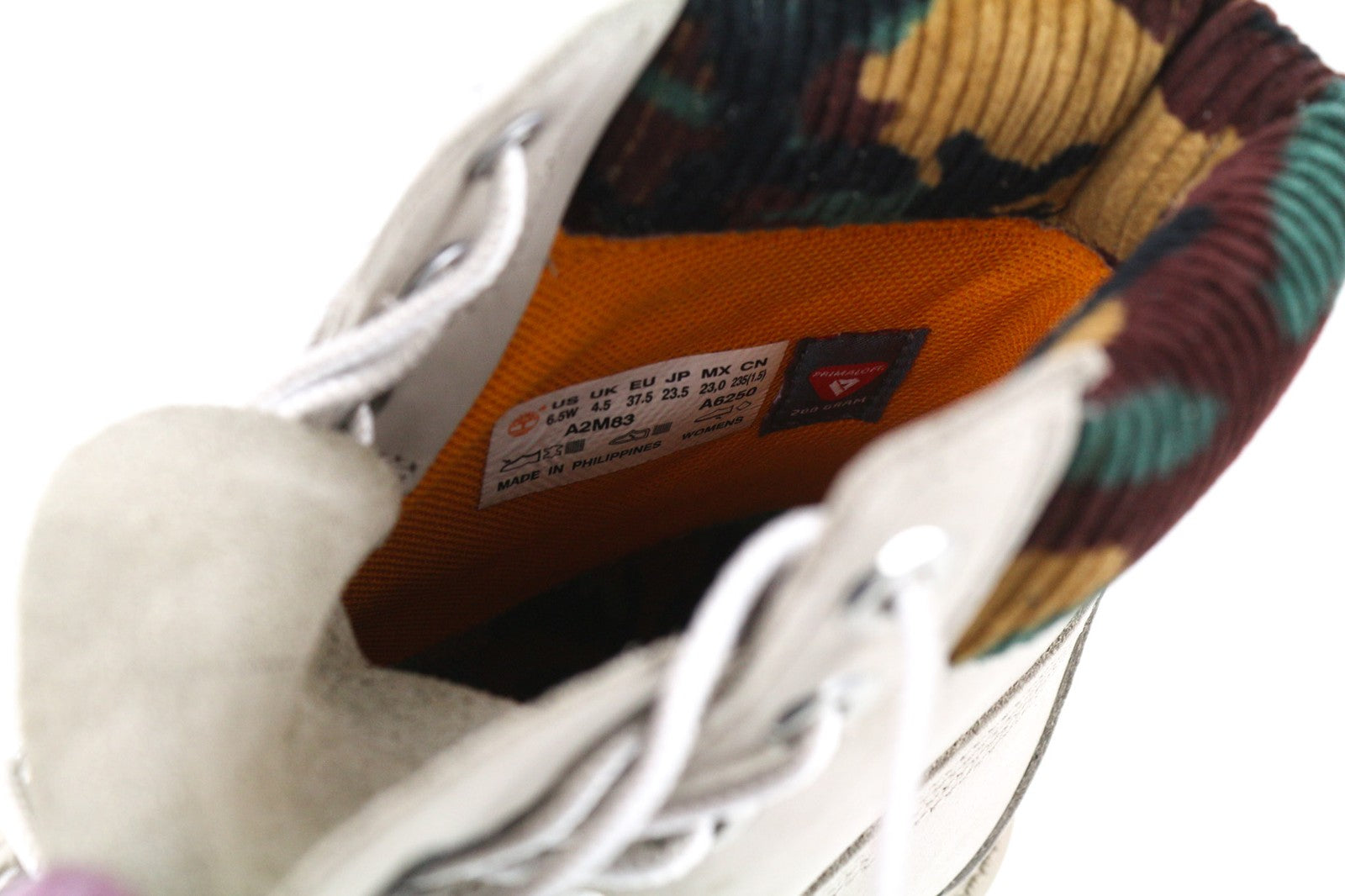 TIMBERLAND A2M83-A6250 Women's EU37.5/38 Light Grey Leather High-Top Sneakers