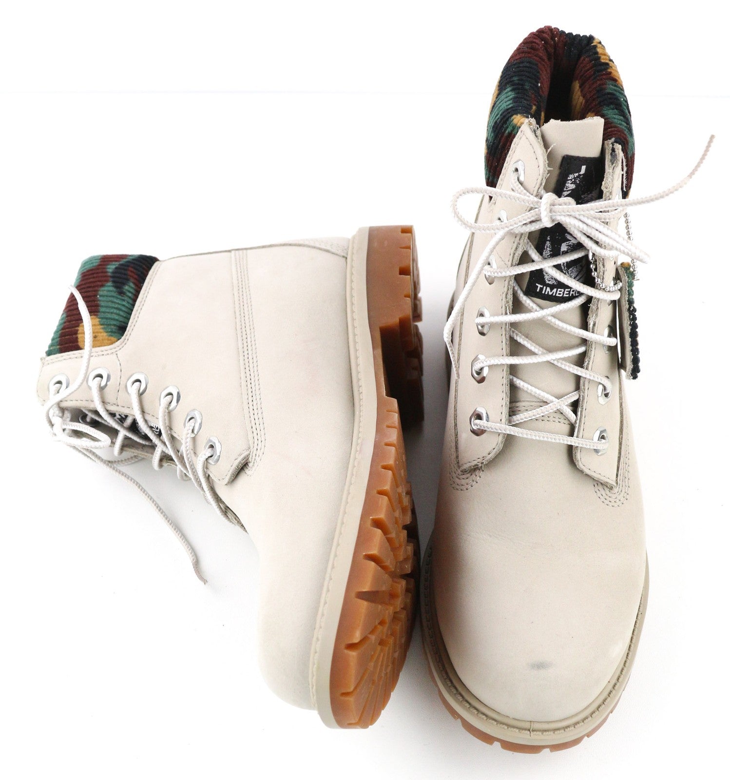 TIMBERLAND A2M83-A6250 Women's EU37.5/38 Light Grey Leather High-Top Sneakers