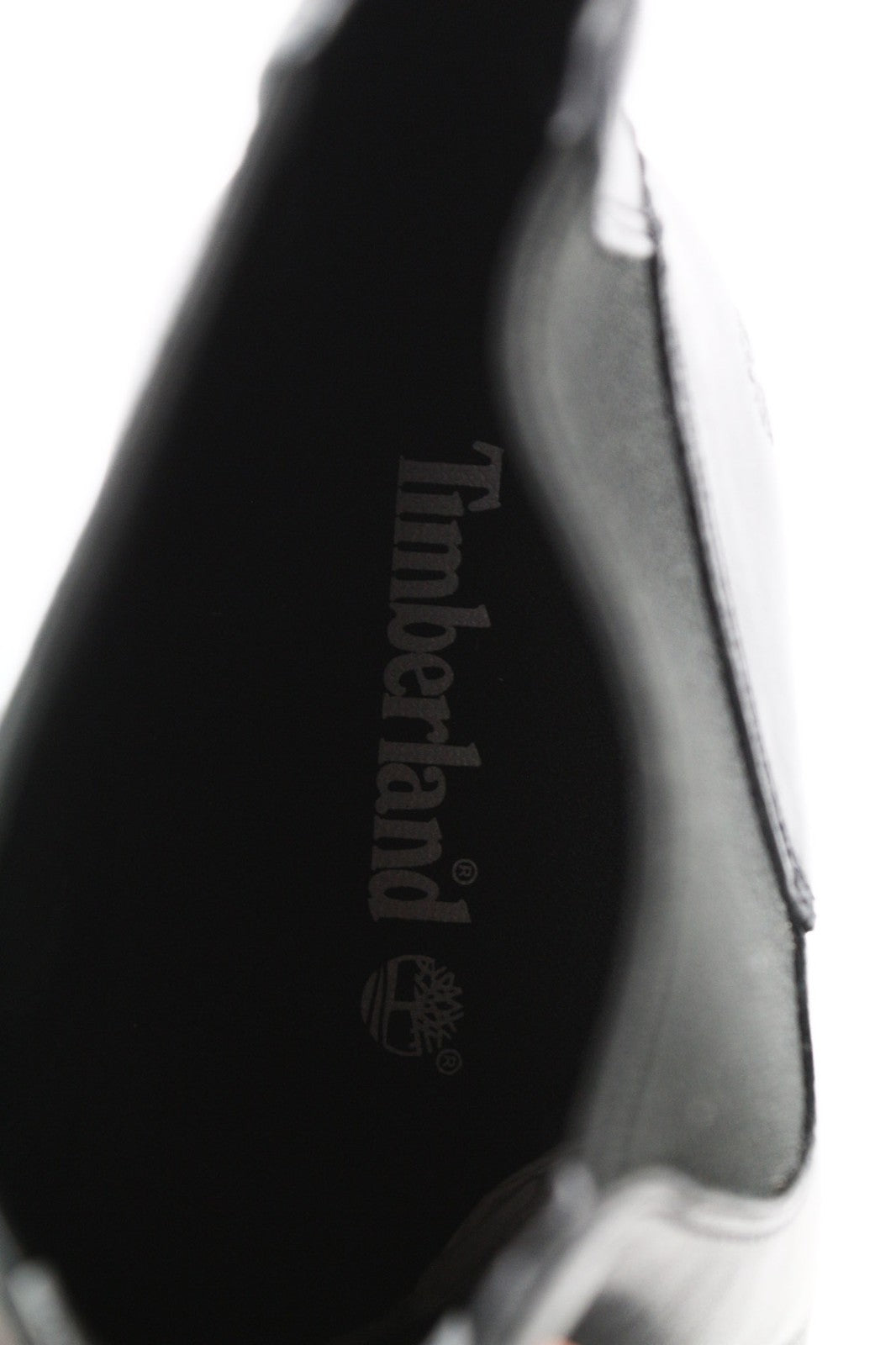 TIMBERLAND A1KHL Women's EU37 UK4 Black Leather Pull-On Boots Mid Side Panels