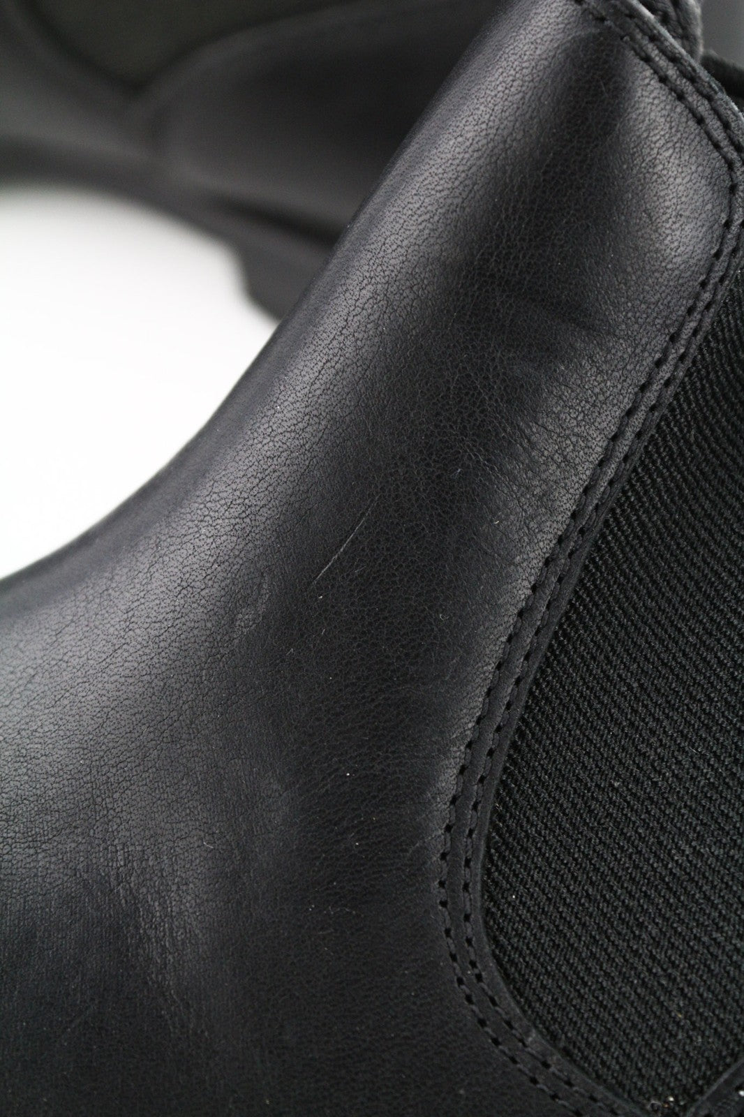 TIMBERLAND A1KHL Women's EU37 UK4 Black Leather Pull-On Boots Mid Side Panels