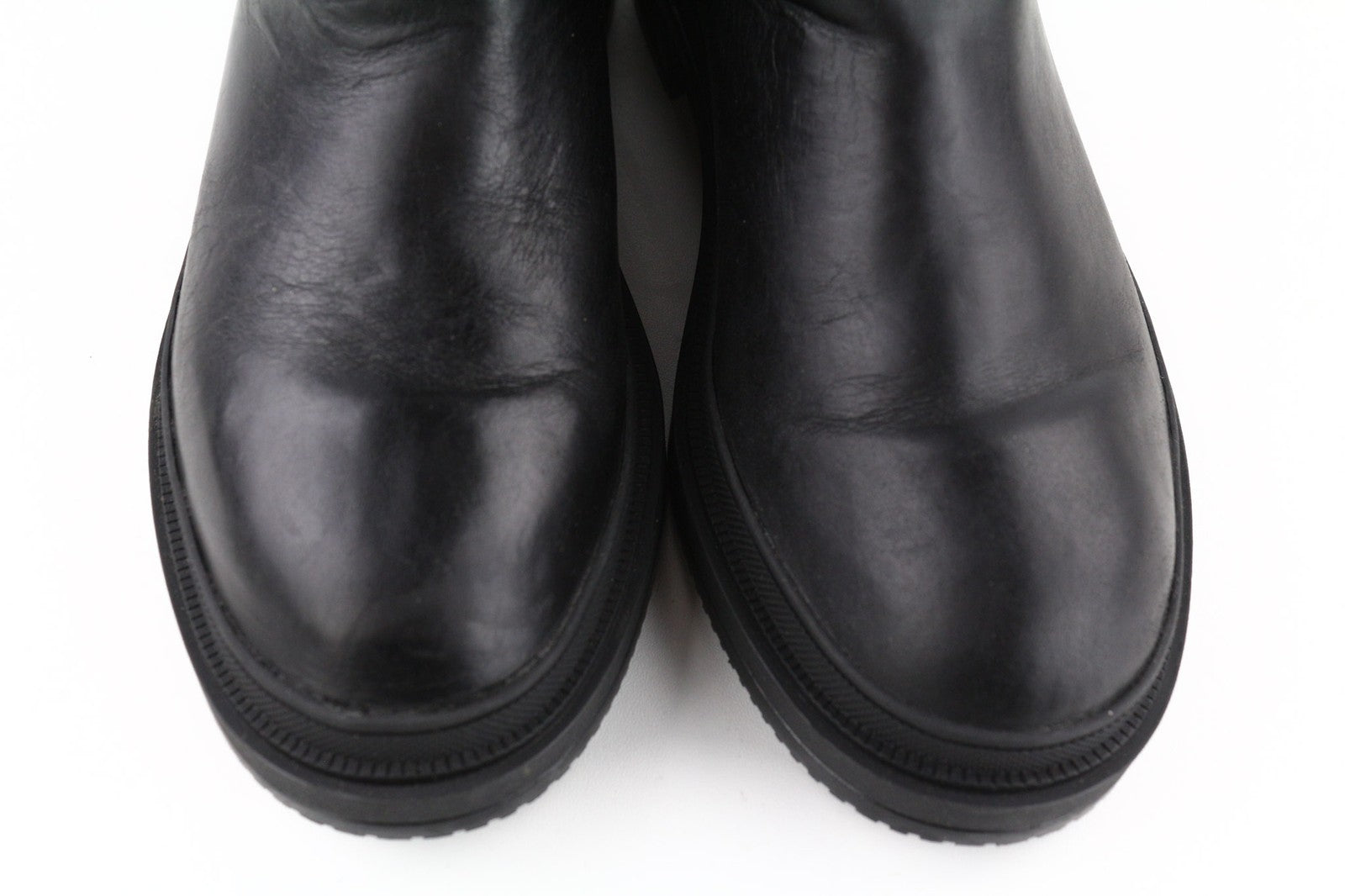 TIMBERLAND A2587 Women's EU37 UK4 Black Leather Pull Tab Side Panel ReBOTL Boots