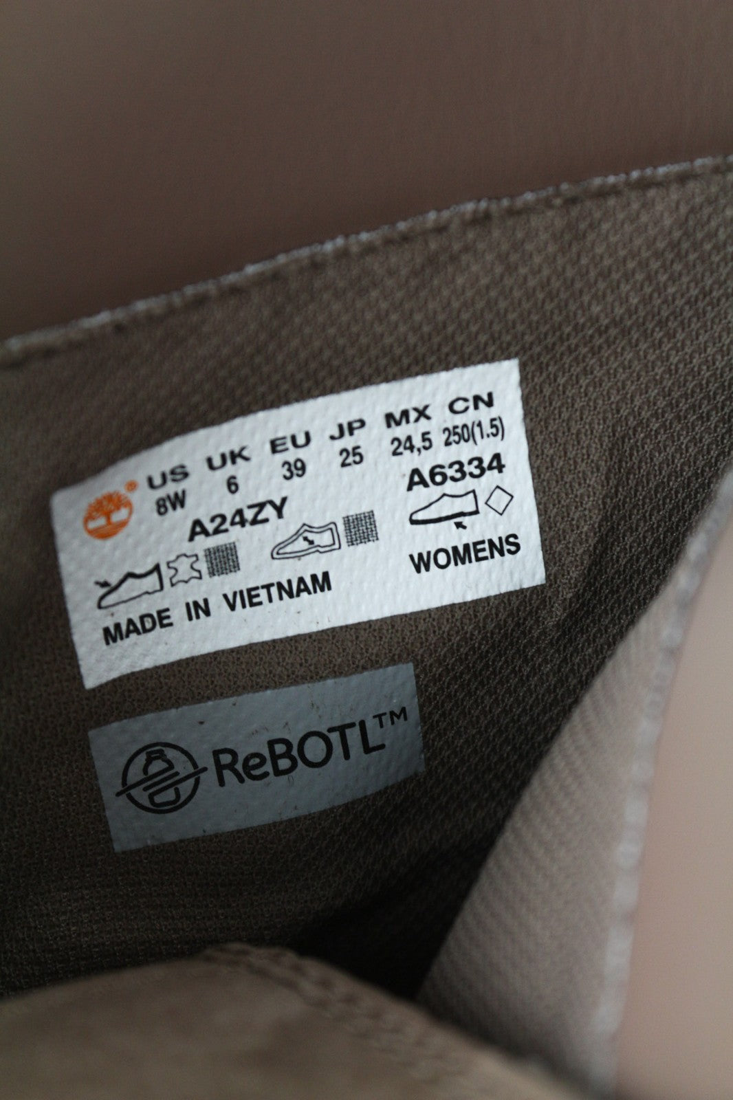 TIMBERLAND A24ZY Women's EU39 UK6 Black Leather Ortholite Heeled Boots ReBOTL