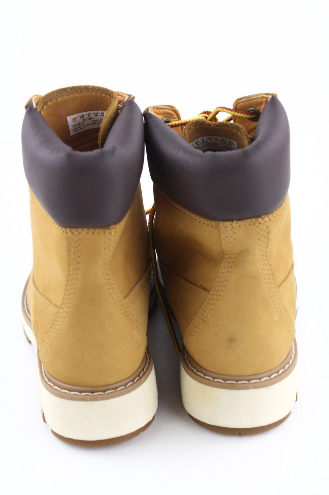 TIMBERLAND A1T6U Women's EU38 UK5 Brown TimberDry Leather Boots ReBOTL Lace