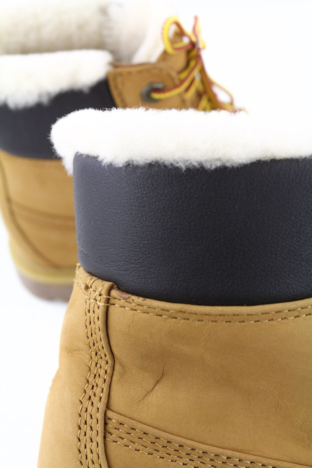 TIMBERLAND A19TE Women's EU38.5 K5.5 Brown Shearling Lined Leather Boots