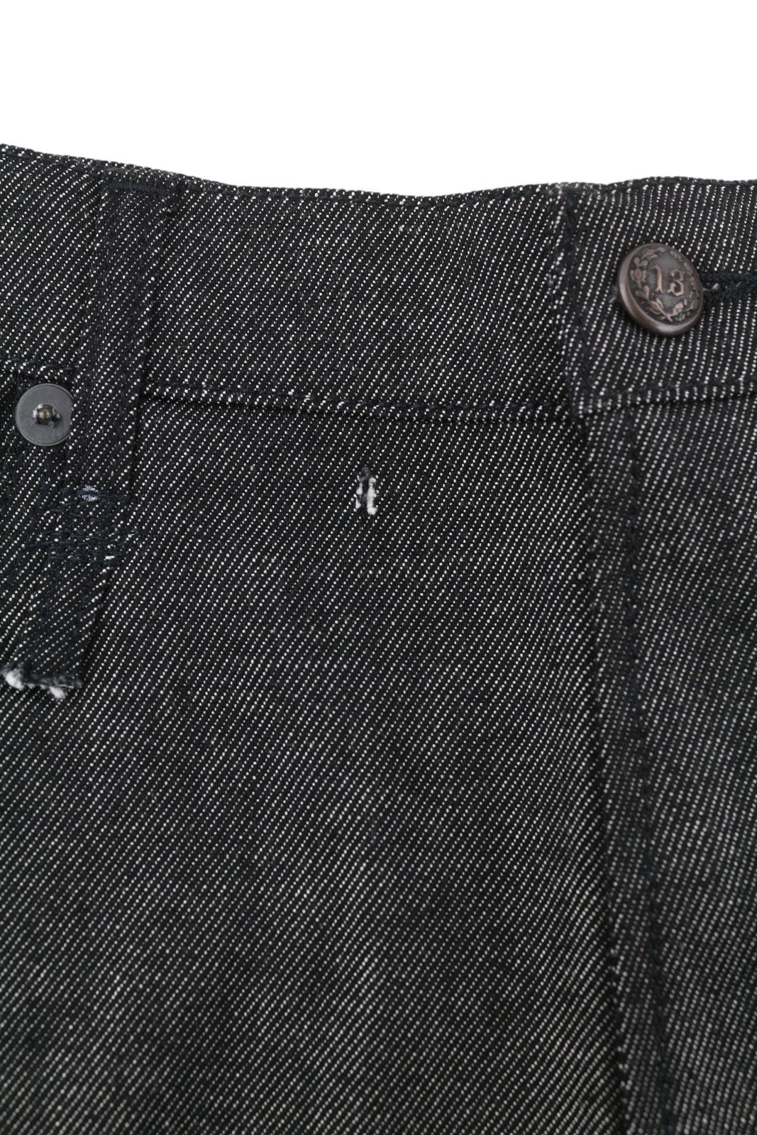 R13 Jesse Women Jeans 31 Vintage Grey Drop Crotch Loose Fit Baggy Dark Denim