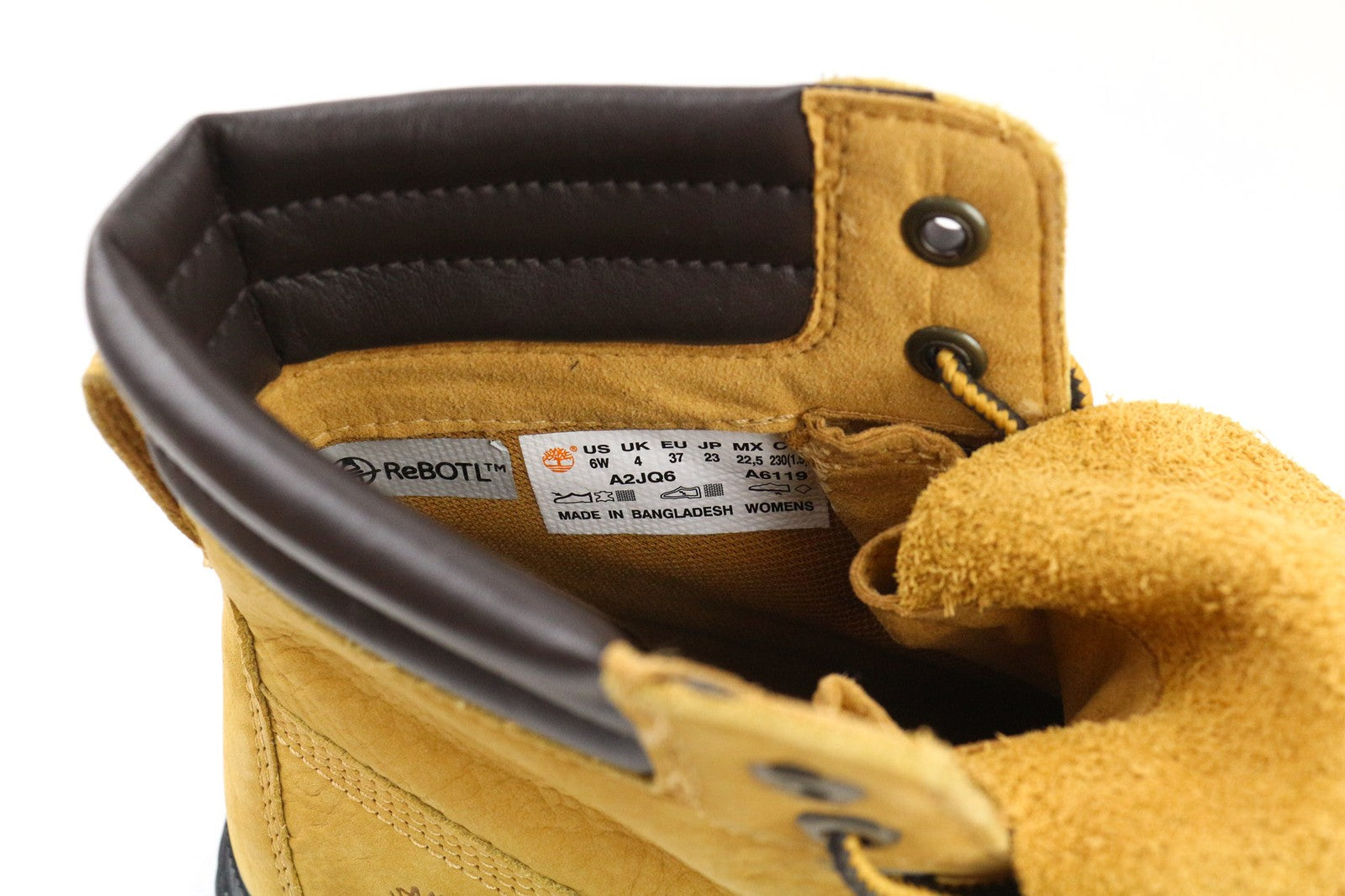 TIMBERLAND A2JQ6 Women's EU37 UK4 Brown Leather Lace Up GreenStride ReBOTL Boots