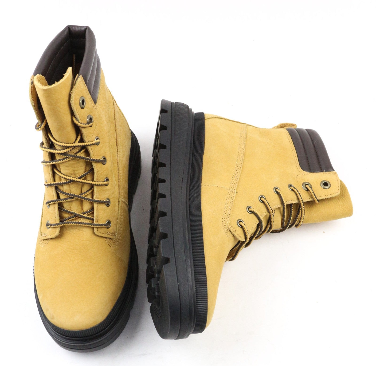 TIMBERLAND A2JQ6 Women's EU37 UK4 Brown Leather Lace Up GreenStride ReBOTL Boots