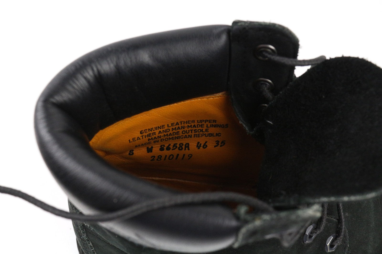 TIMBERLAND 8658A Women's EU39 ~UK6 Black Leather Lace Up Boots Primaloft 400g