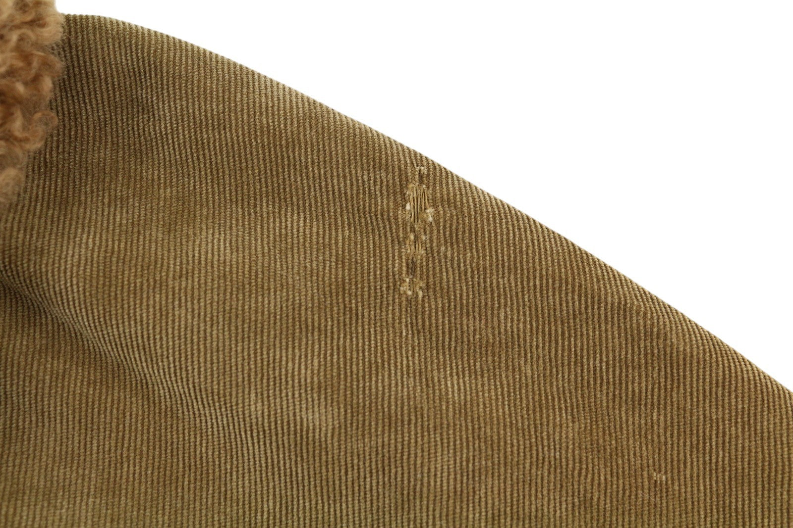 R13 Skinny Trucker Women Jacket M Golden Brown Stretch Cord Faded FW25 RRP1199