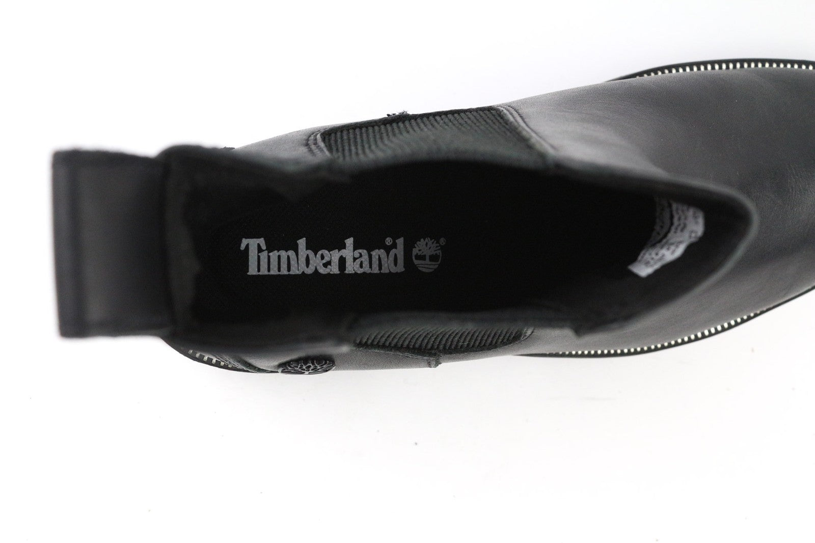TIMBERLAND A2KRE Women's EU38 UK5 Black Leather Boots Elastic Side Panels Pull