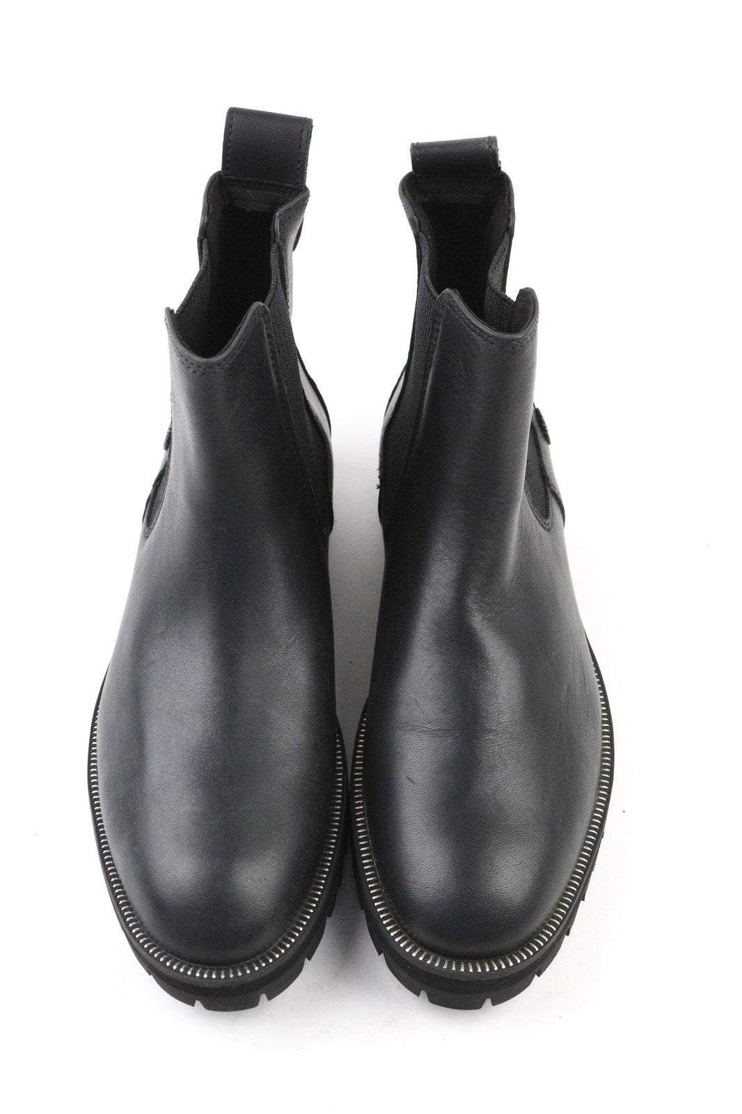 TIMBERLAND A2KRE Women's EU38 UK5 Black Leather Boots Elastic Side Panels Pull