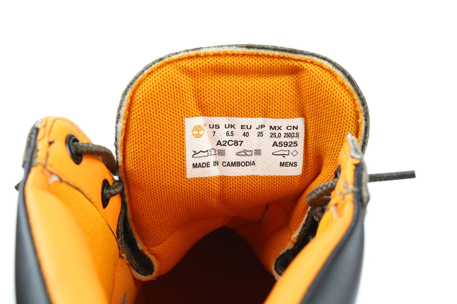 TIMBERLAND A2C87 Men's EU40 UK6.5 Olive Leather Lace Waterproof ReBOTL Shoes