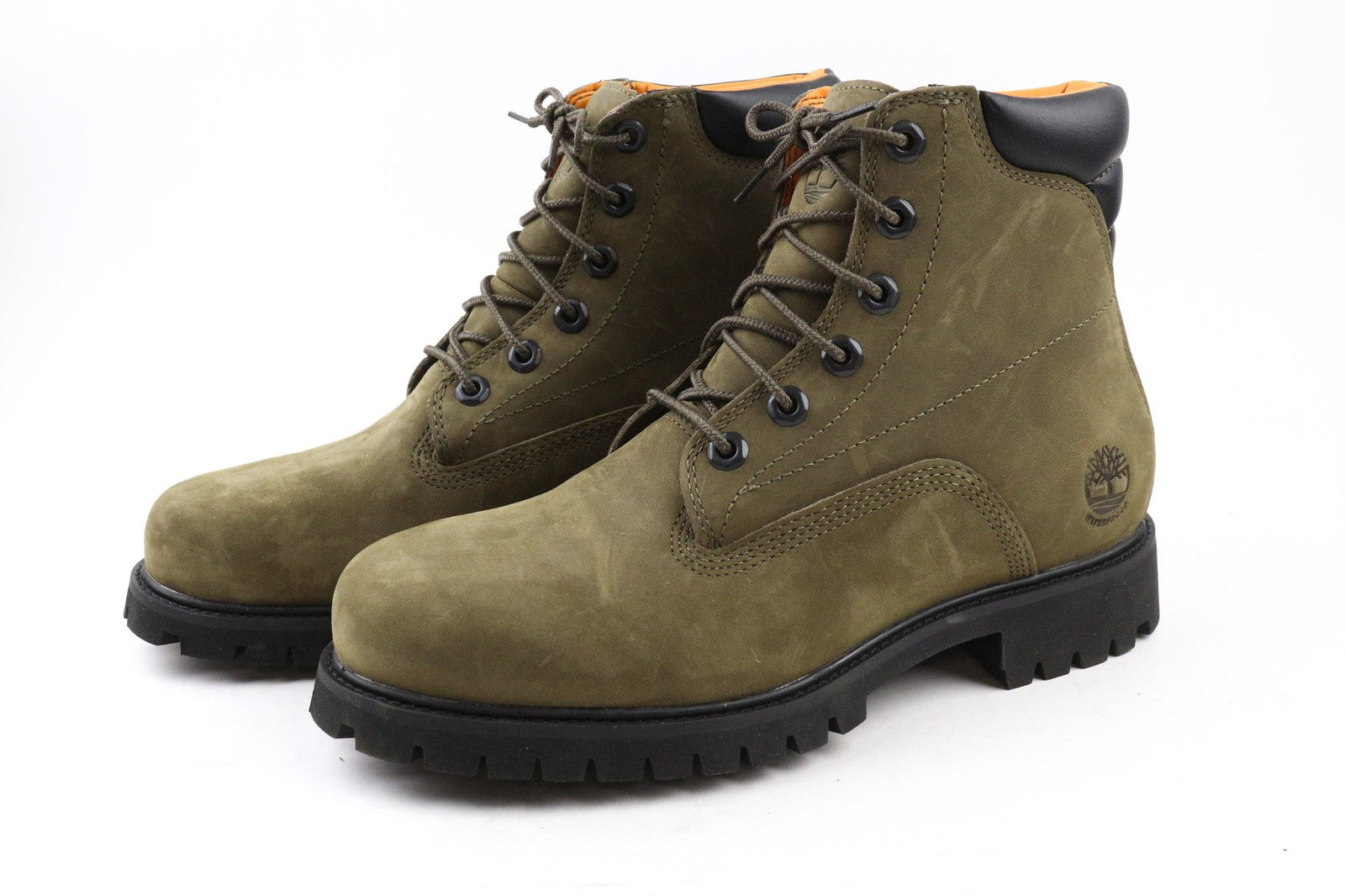 TIMBERLAND A2C87 Men's EU40 UK6.5 Olive Leather Lace Waterproof ReBOTL Shoes