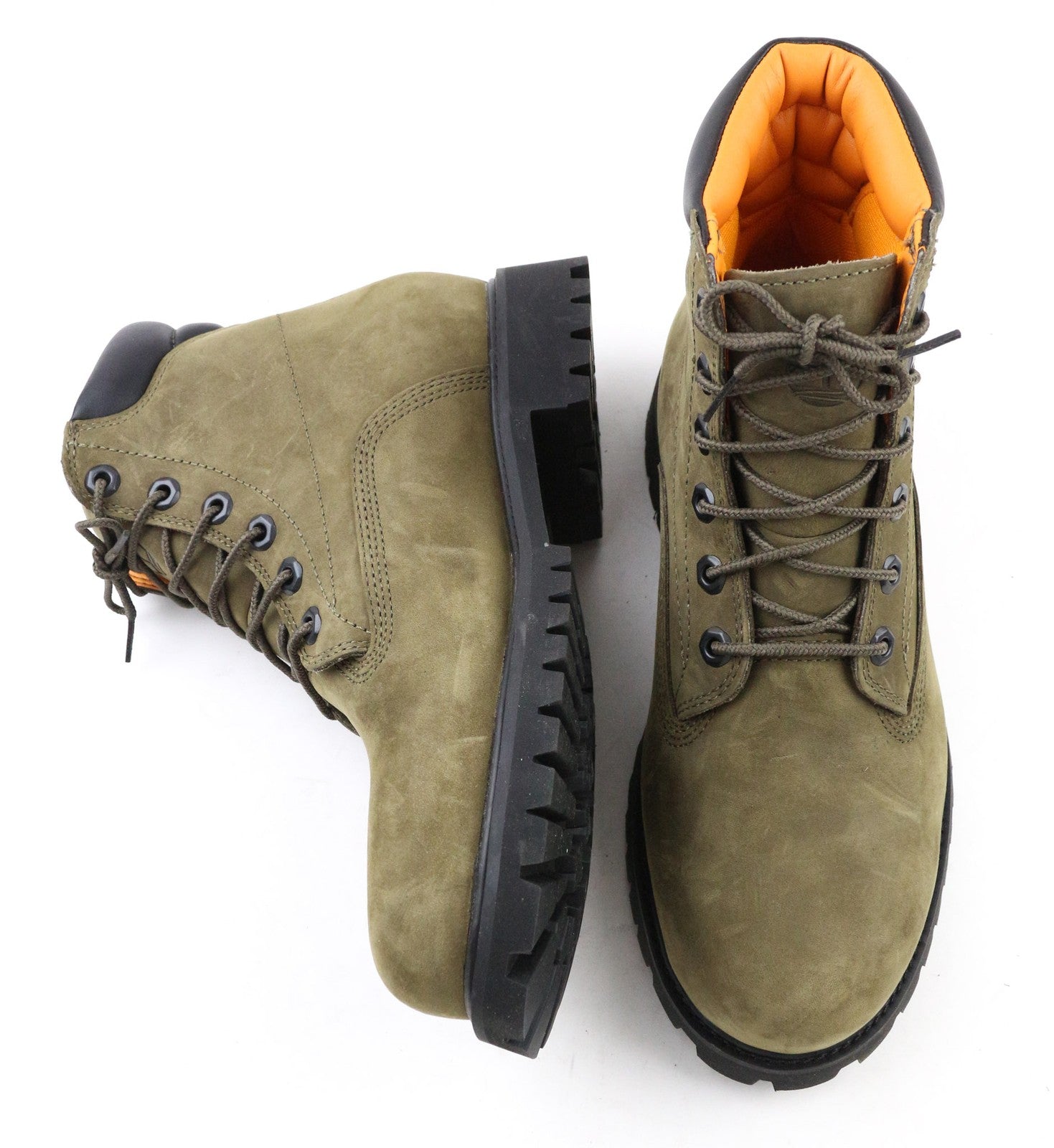 TIMBERLAND A2C87 Men's EU40 UK6.5 Olive Leather Lace Waterproof ReBOTL Shoes