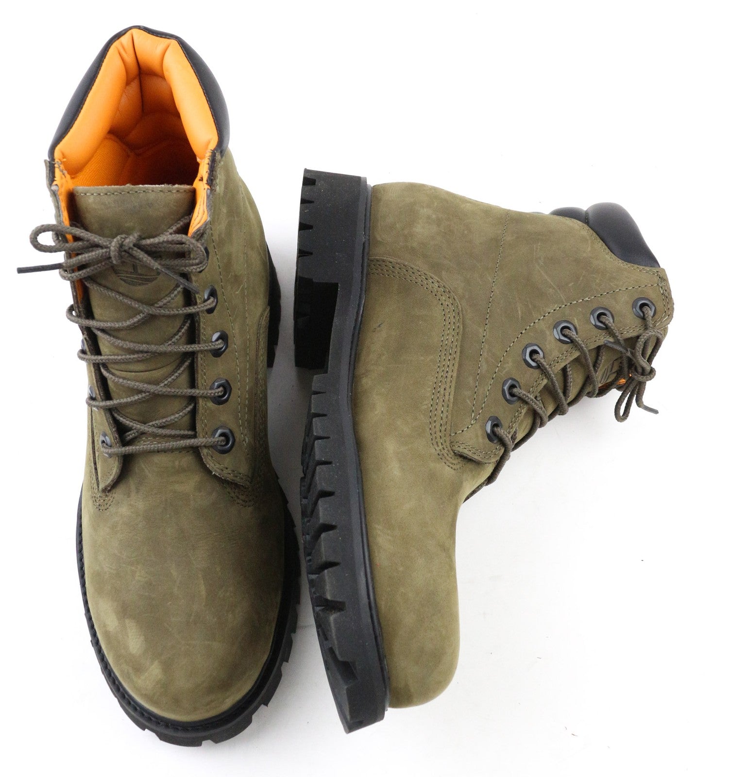 TIMBERLAND A2C87 Men's EU40 UK6.5 Olive Leather Lace Waterproof ReBOTL Shoes