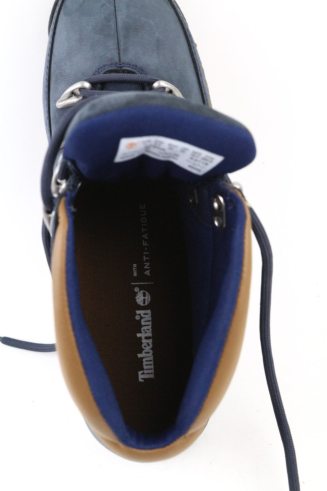 TIMBERLAND 6165R Men's EU40 UK6.5 Blue Leather Casual Lace Up Anti-Fatigue Shoes