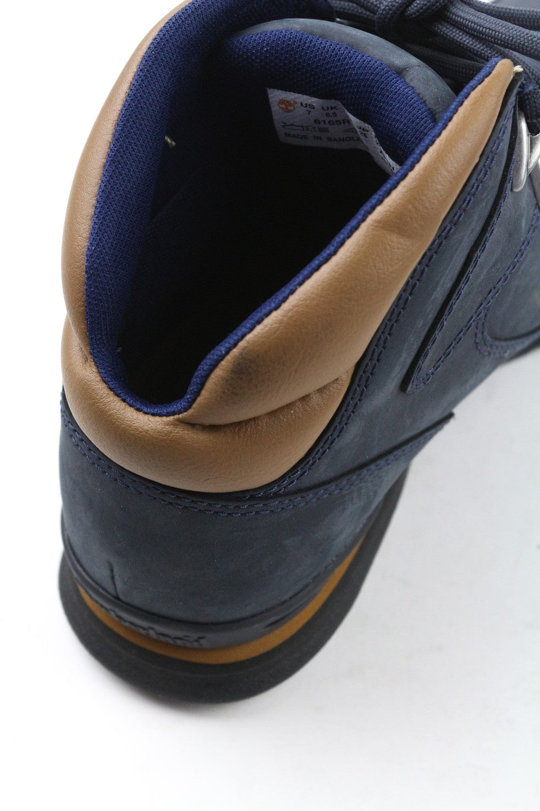 TIMBERLAND 6165R Men's EU40 UK6.5 Blue Leather Casual Lace Up Anti-Fatigue Shoes