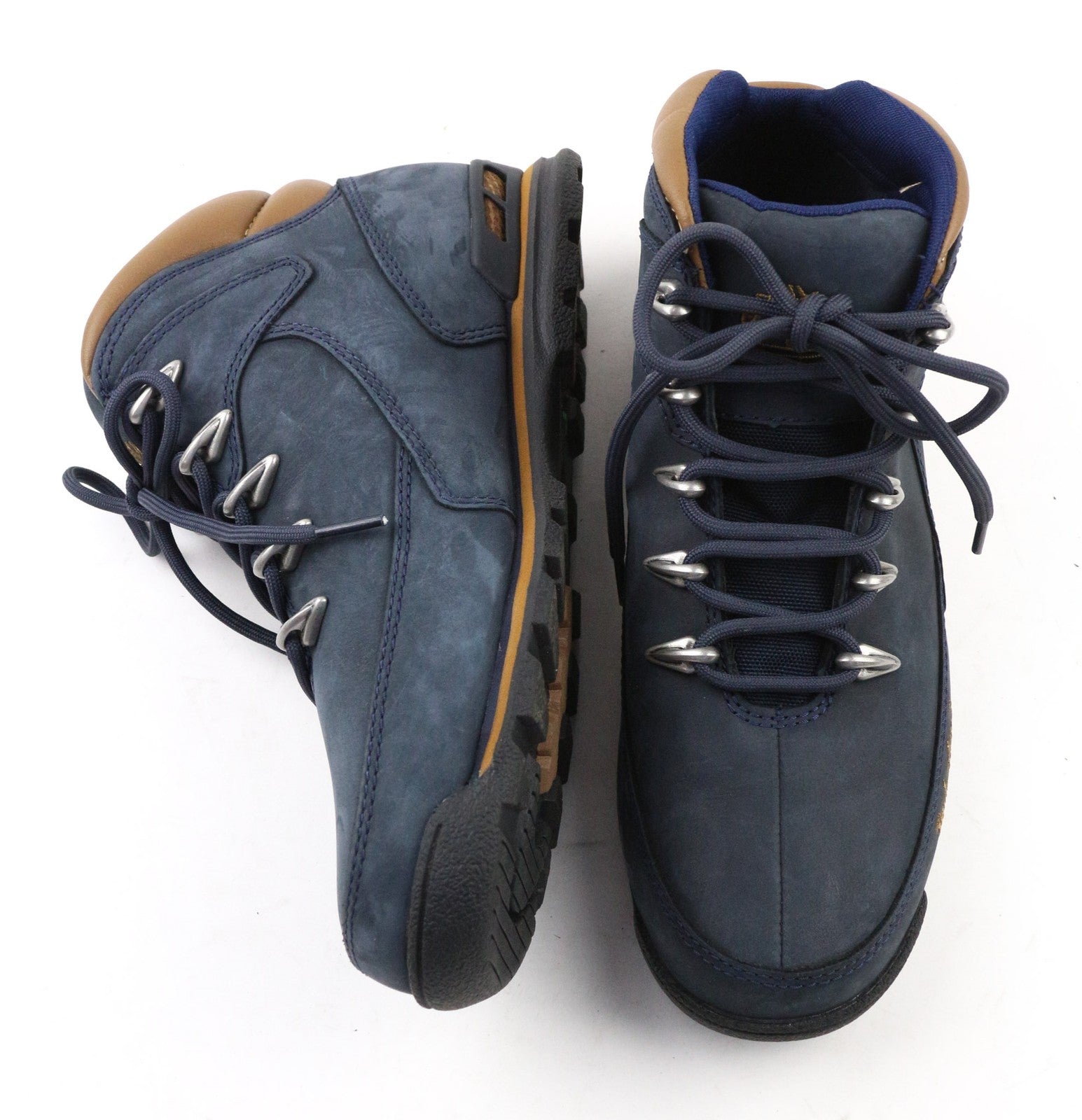 TIMBERLAND 6165R Men's EU40 UK6.5 Blue Leather Casual Lace Up Anti-Fatigue Shoes