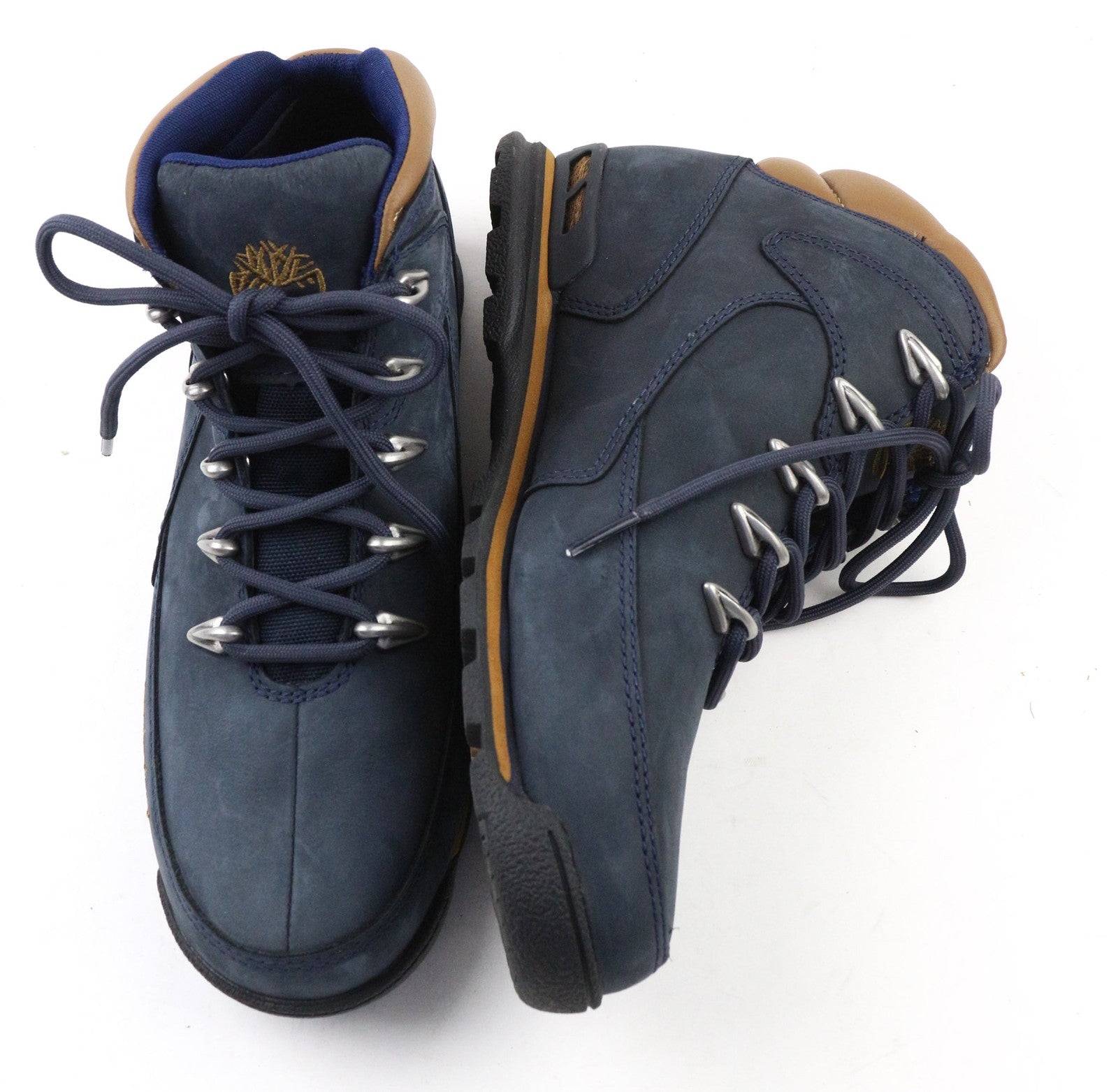 TIMBERLAND 6165R Men's EU40 UK6.5 Blue Leather Casual Lace Up Anti-Fatigue Shoes