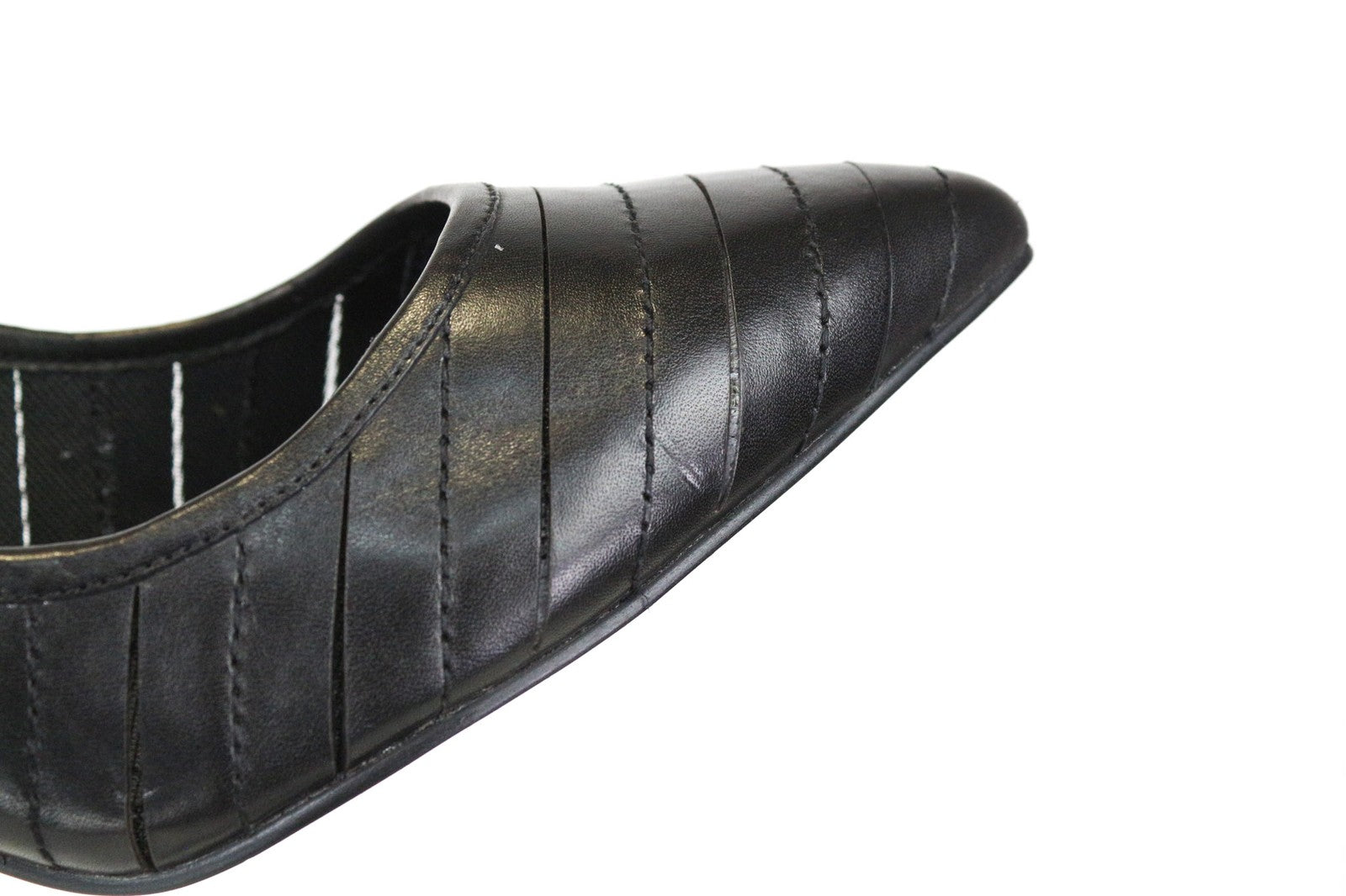 DIESEL Women's Black Textured High Heel Pointed Toe Shoes EU39 Classic Style