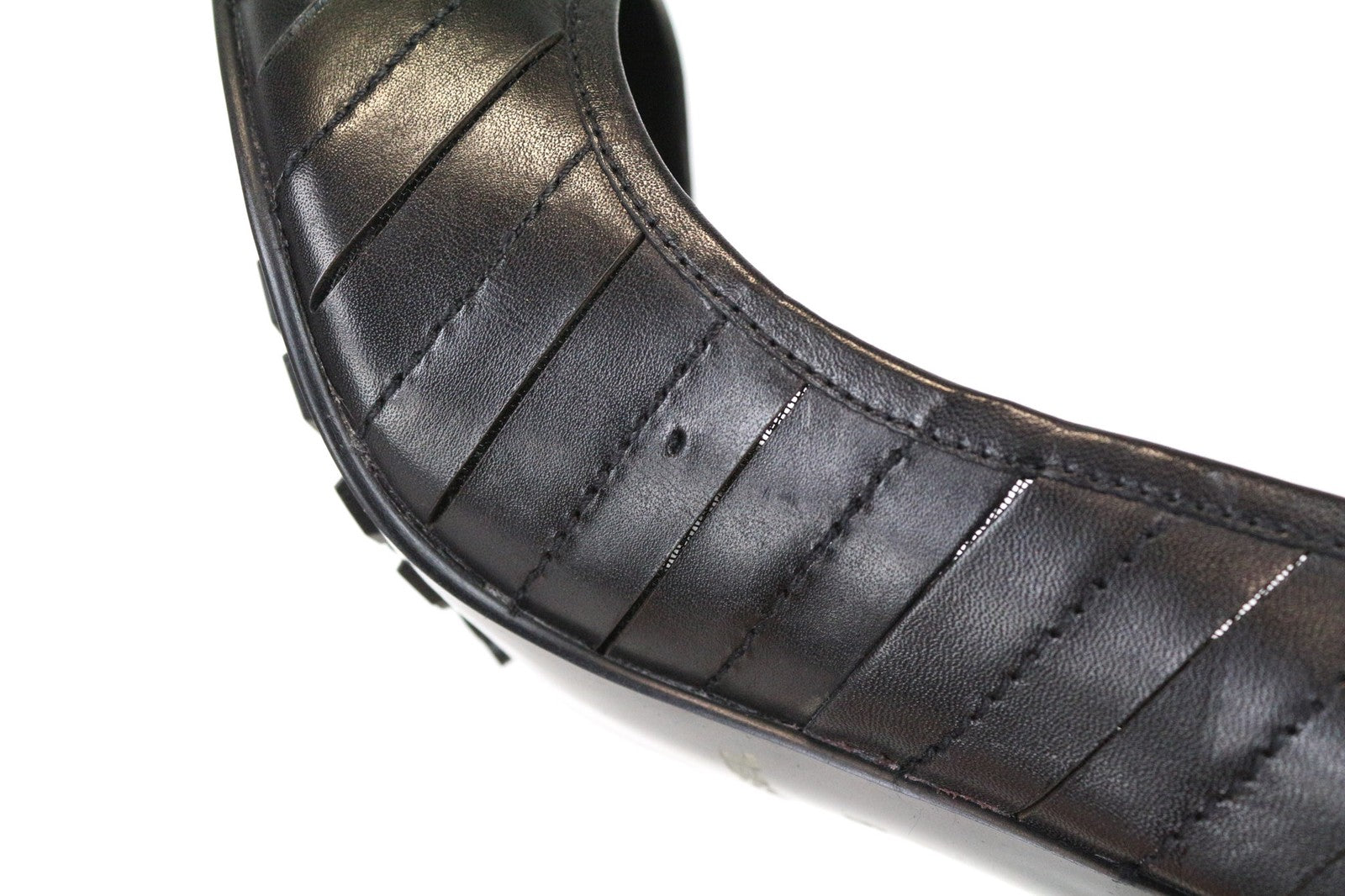 DIESEL Women's Black Textured High Heel Pointed Toe Shoes EU39 Classic Style