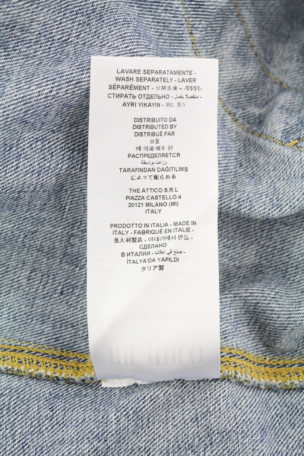 THE ATTICO Women Jacket 42 Blue Faded Denim Bomber Hooded Oversized RRP1550